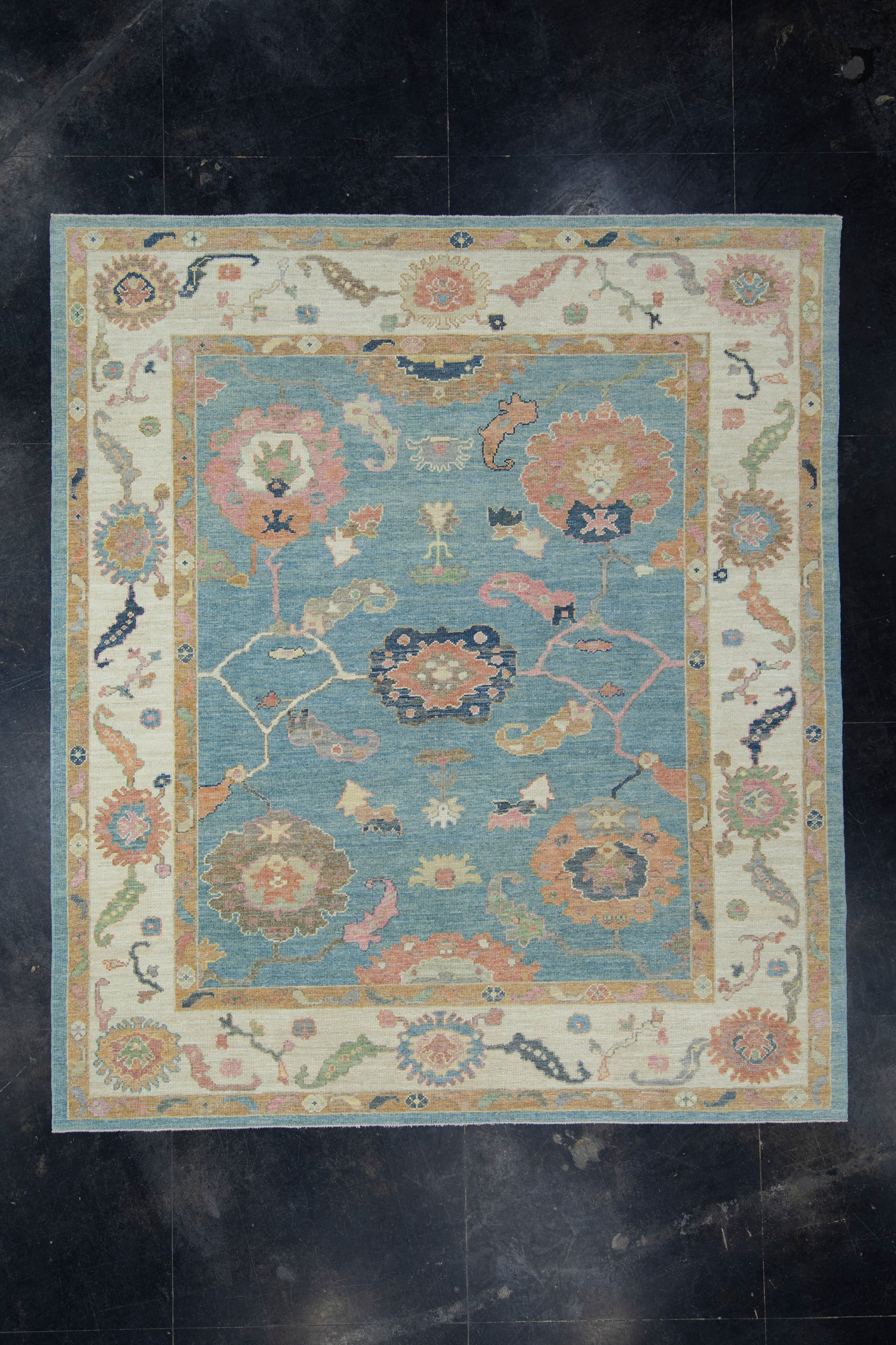 Turkish Oushak Rug 8'2" x 9'5" #17261