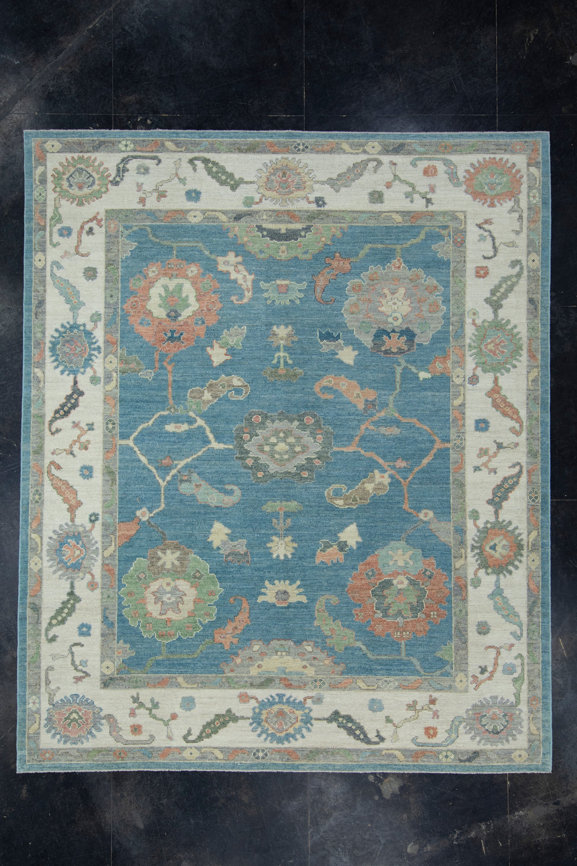 Turkish Oushak Rug 8'1" x 9'9" #17733