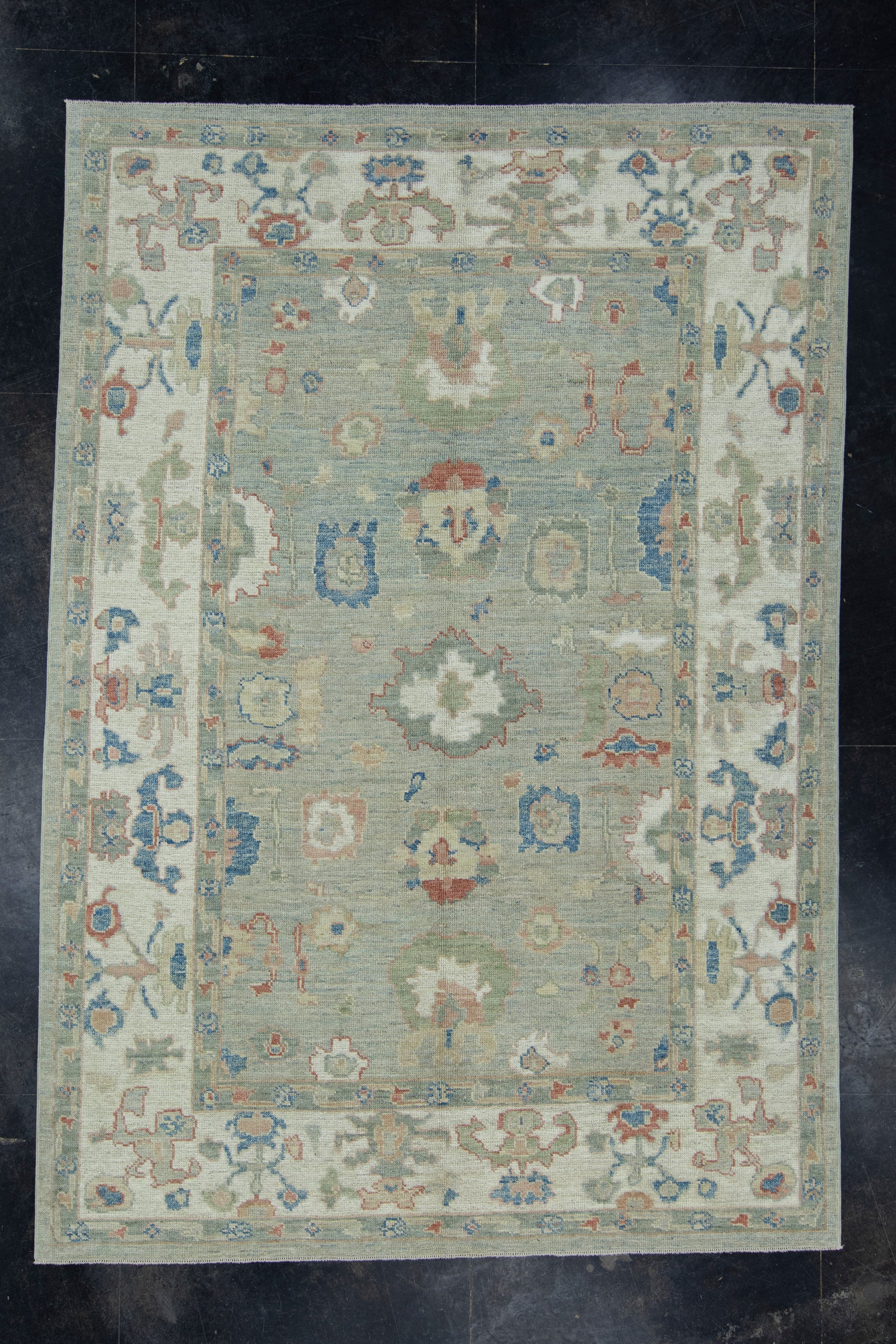 Turkish Oushak Rug 6'11" x 10' #17719