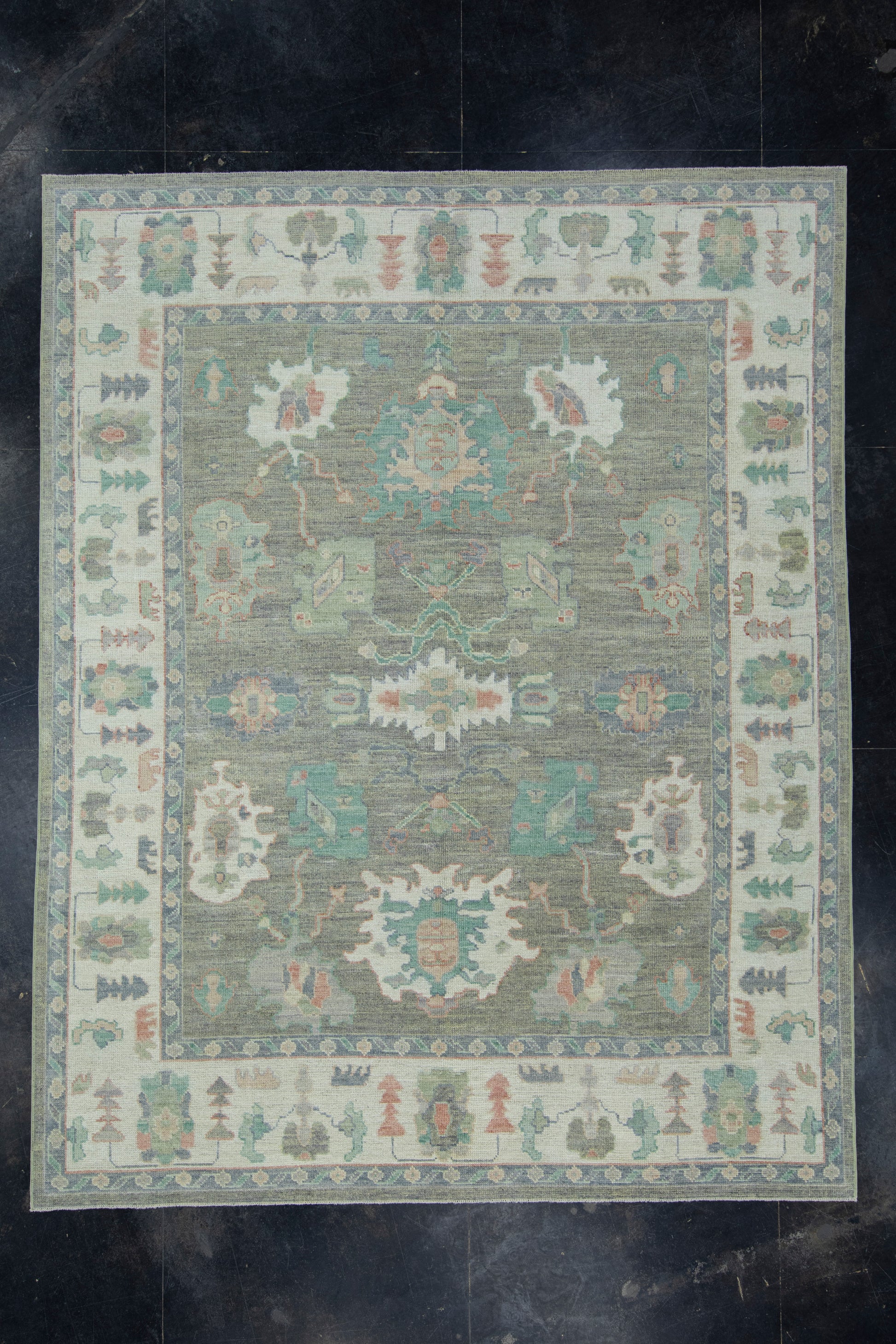 Turkish Oushak Rug 8' x 10'2" #17761