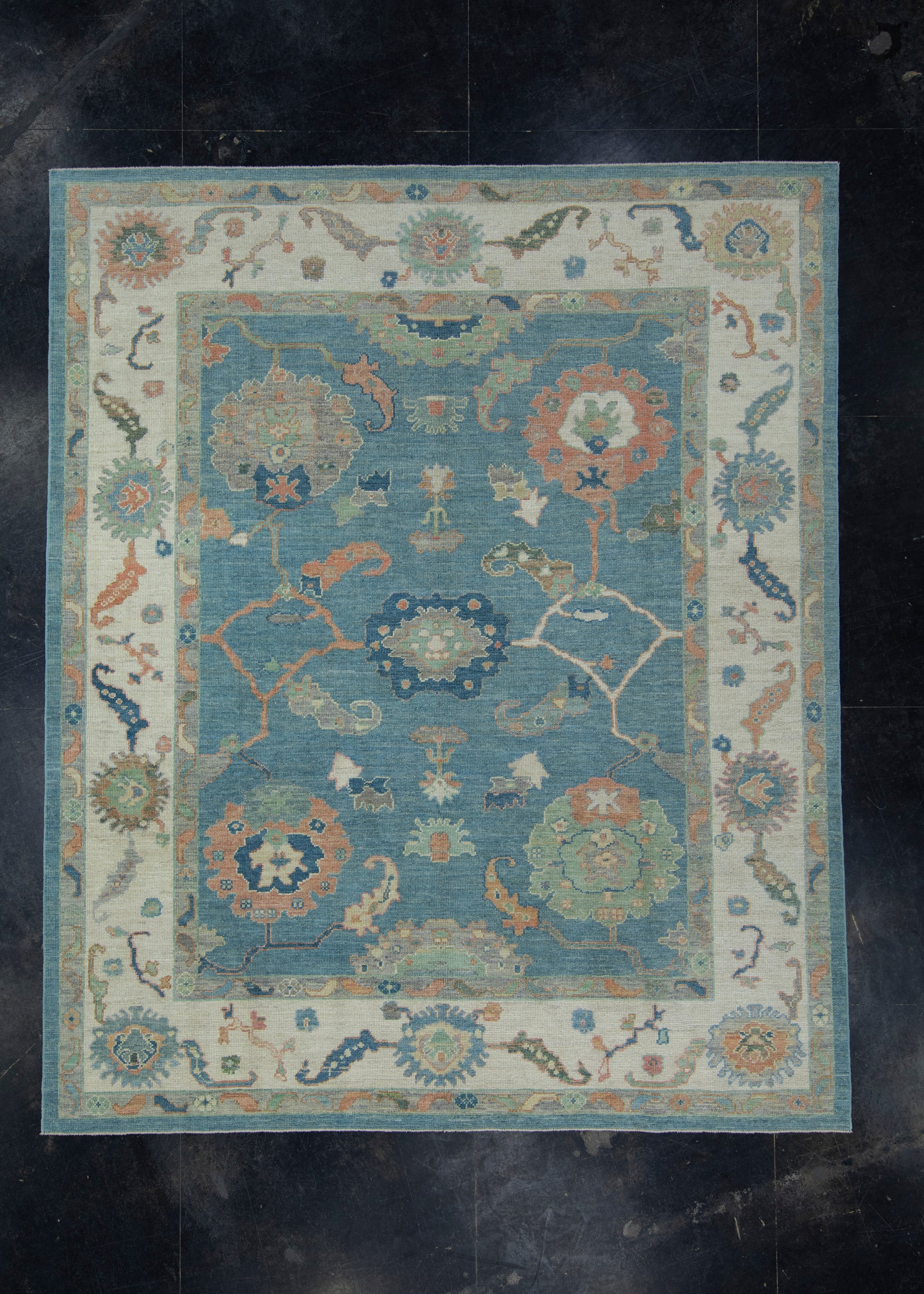 Turkish Oushak Rug 8'2" x 9'10" #17338