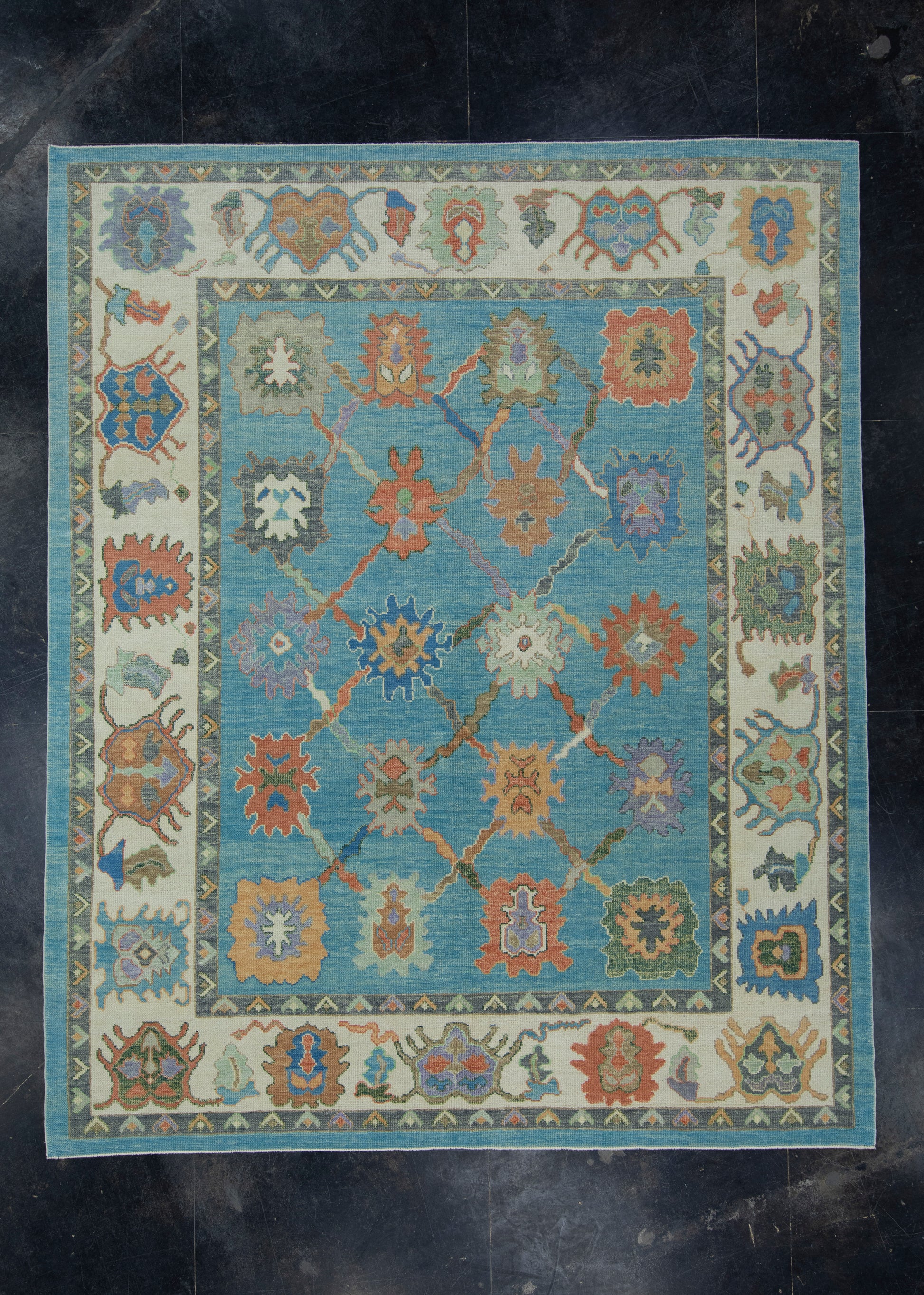 Turkish Oushak Rug 8'4" x 10'3" #17078