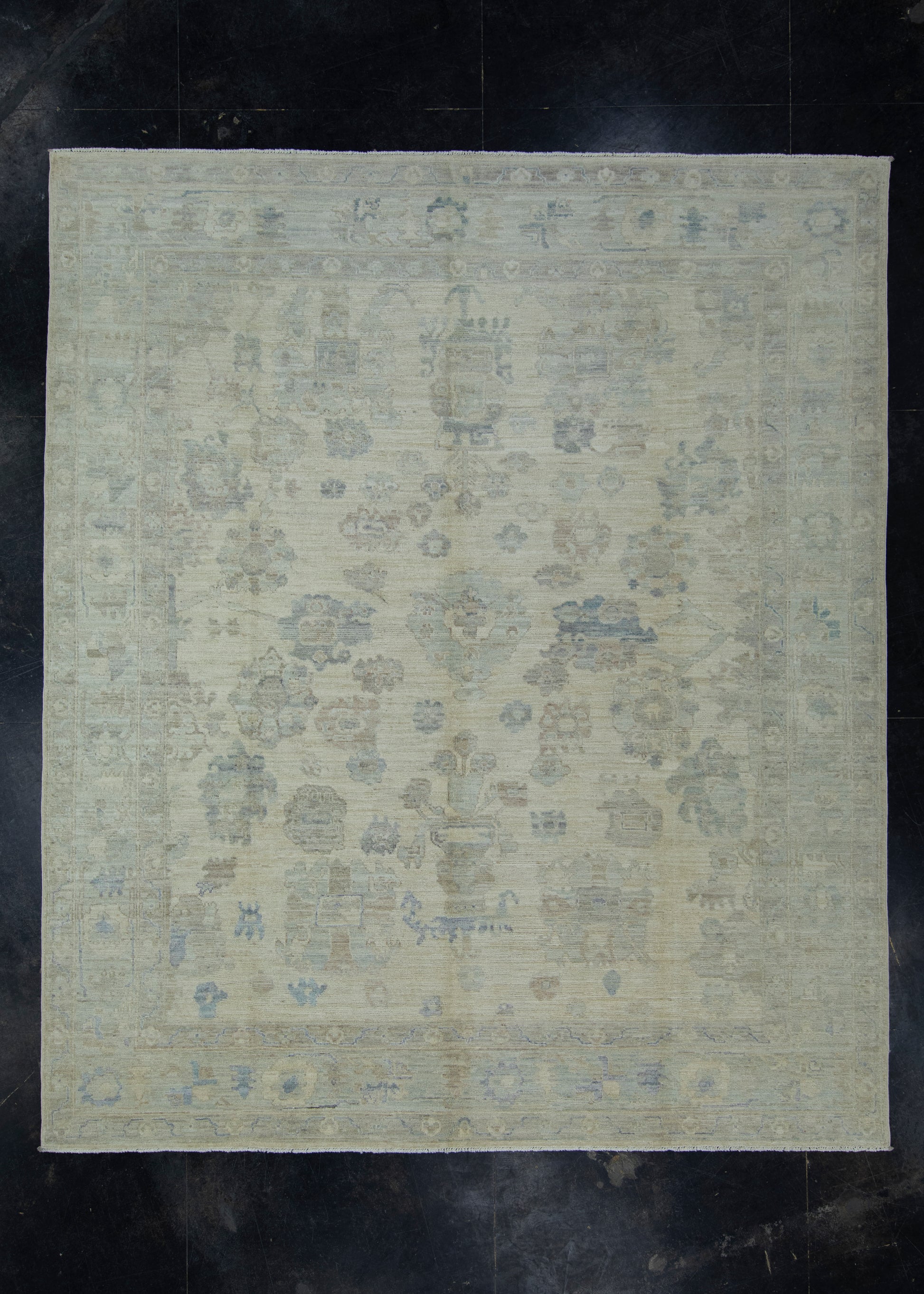 Handwoven Oushak Rug 8'2" x 9'8" #17408