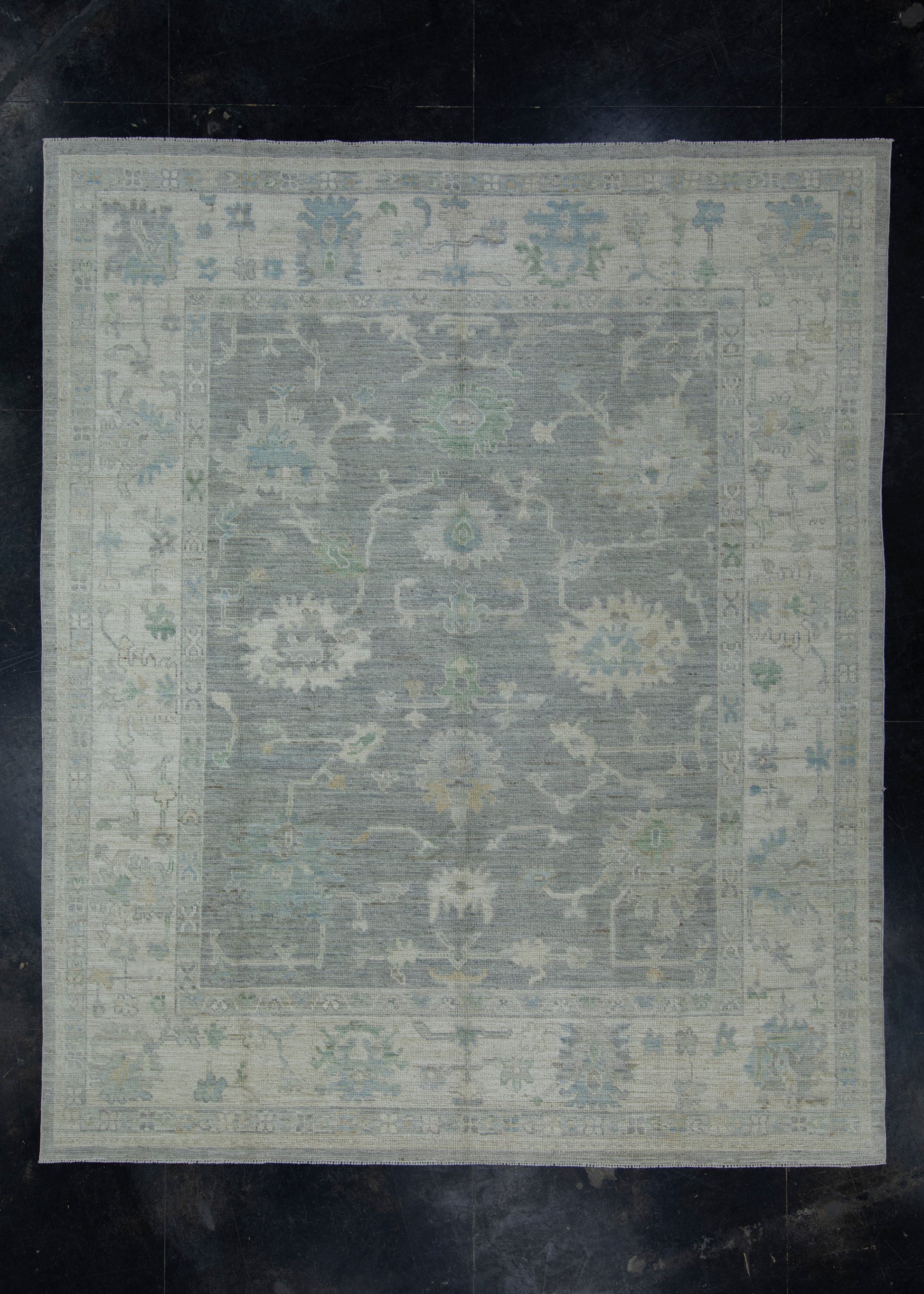 Handwoven Oushak Rug 8'3" x 9'1" #17428