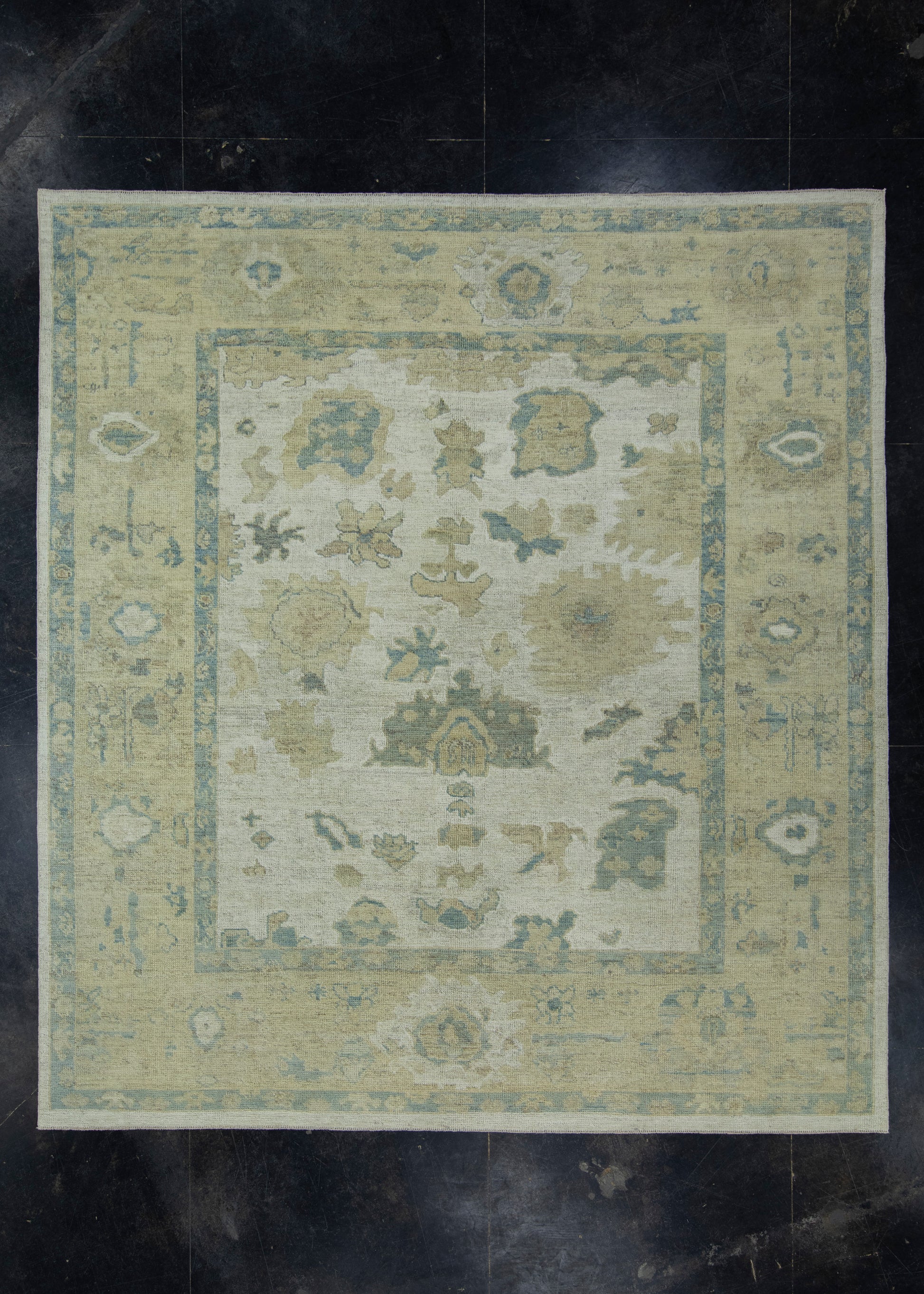 Turkish Oushak Rug 8'5" x 9'3" #17606