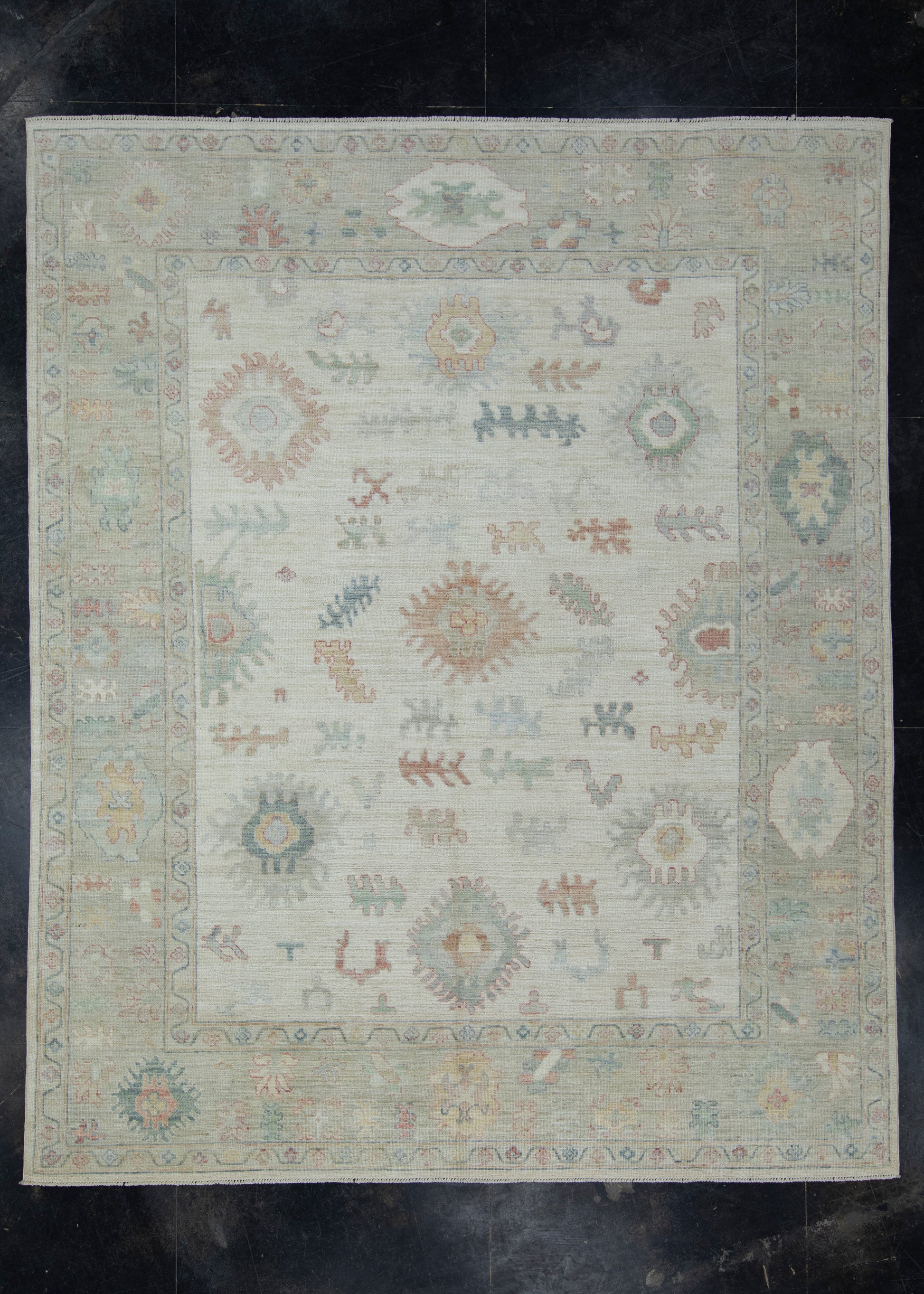 Handwoven Oushak Rug 8'3" x 10'2" #17426