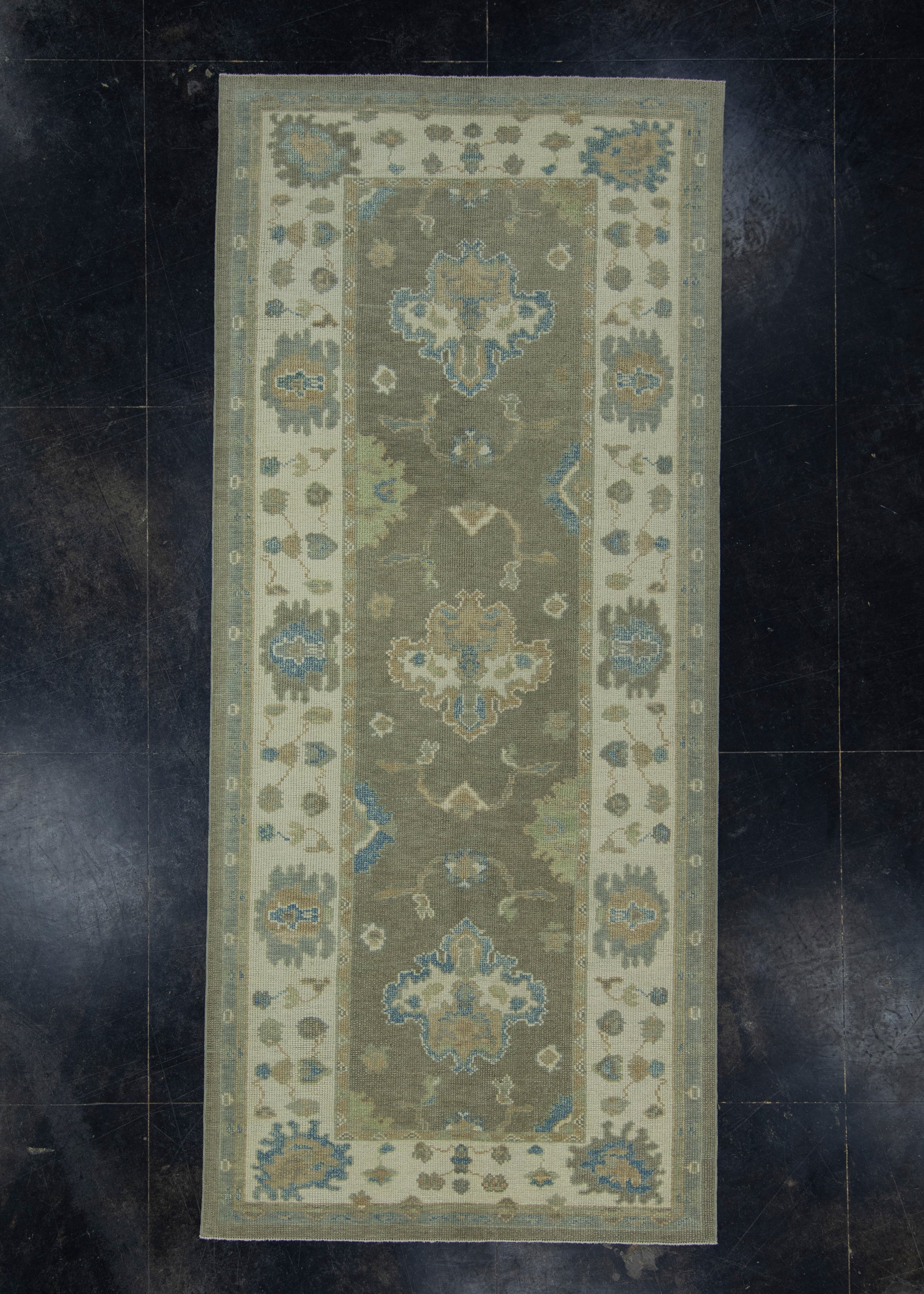 Turkish Oushak Rug 4'5" x 10' #17008