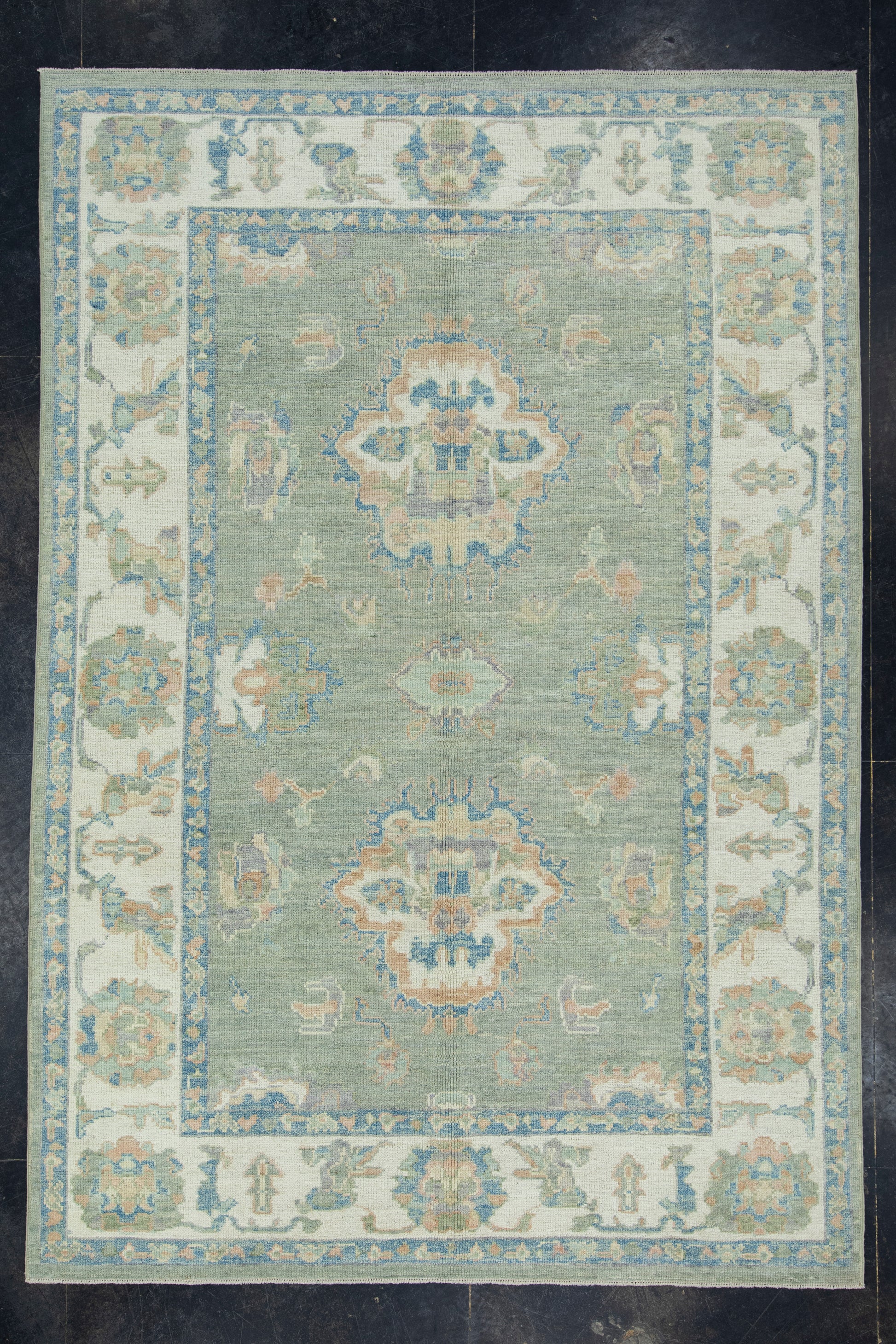 Turkish Oushak Rug 6'2" x 9' #17720