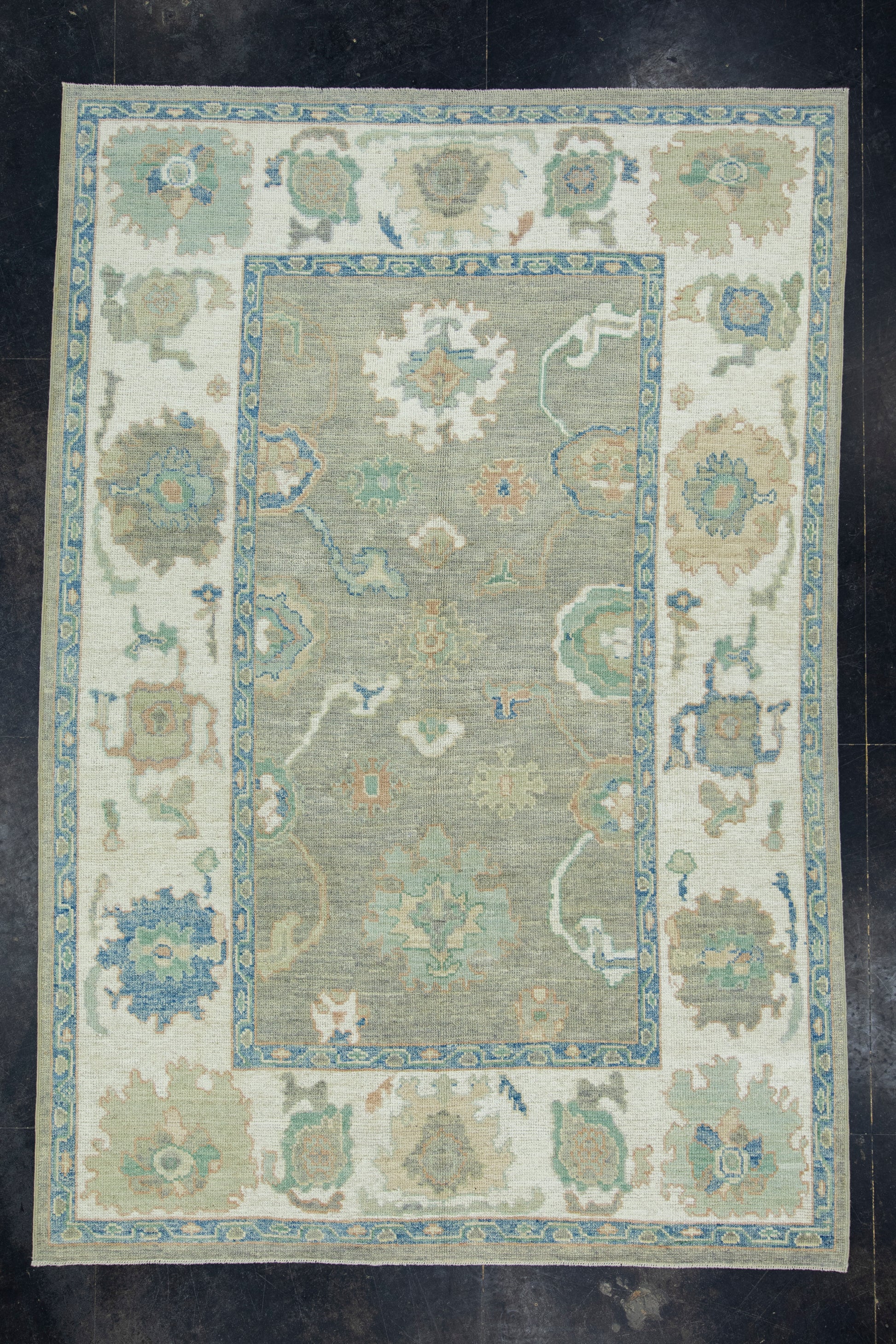 Turkish Oushak Rug 6'3" x 9'2" #17860