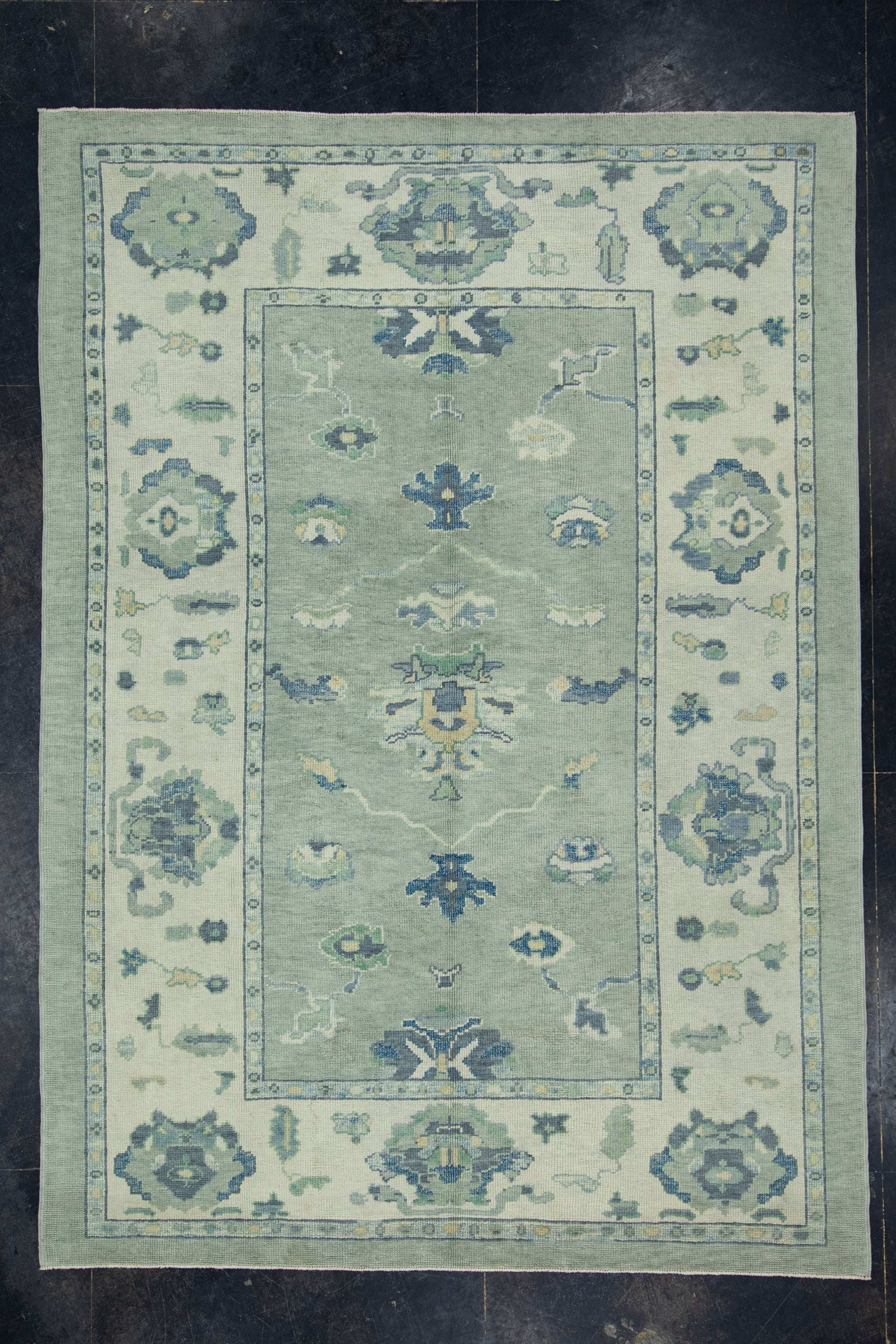 Turkish Oushak Rug 6'3" x 8'10" #17640