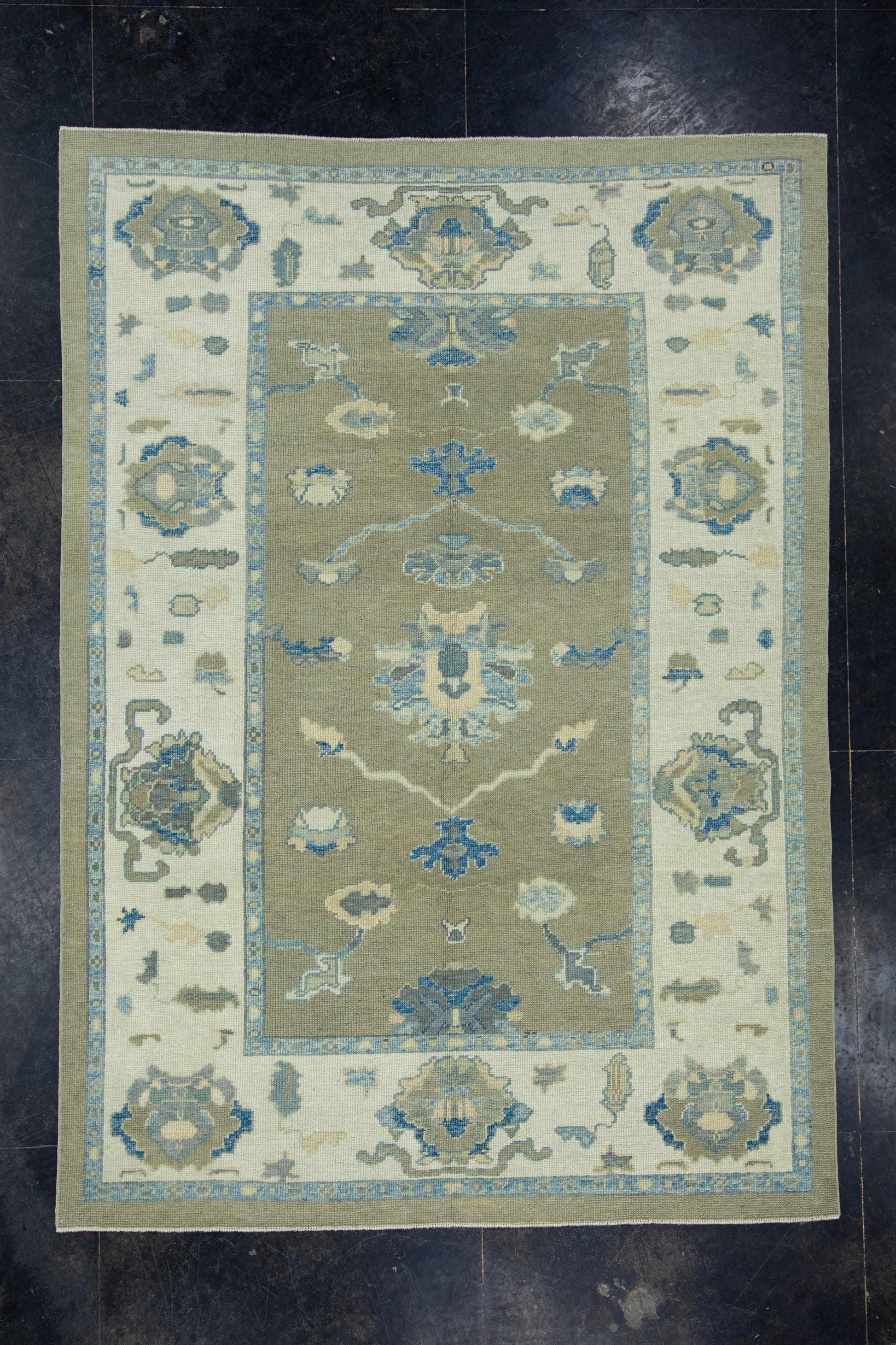 Turkish Oushak Rug 6'2" x 8'7" #17038