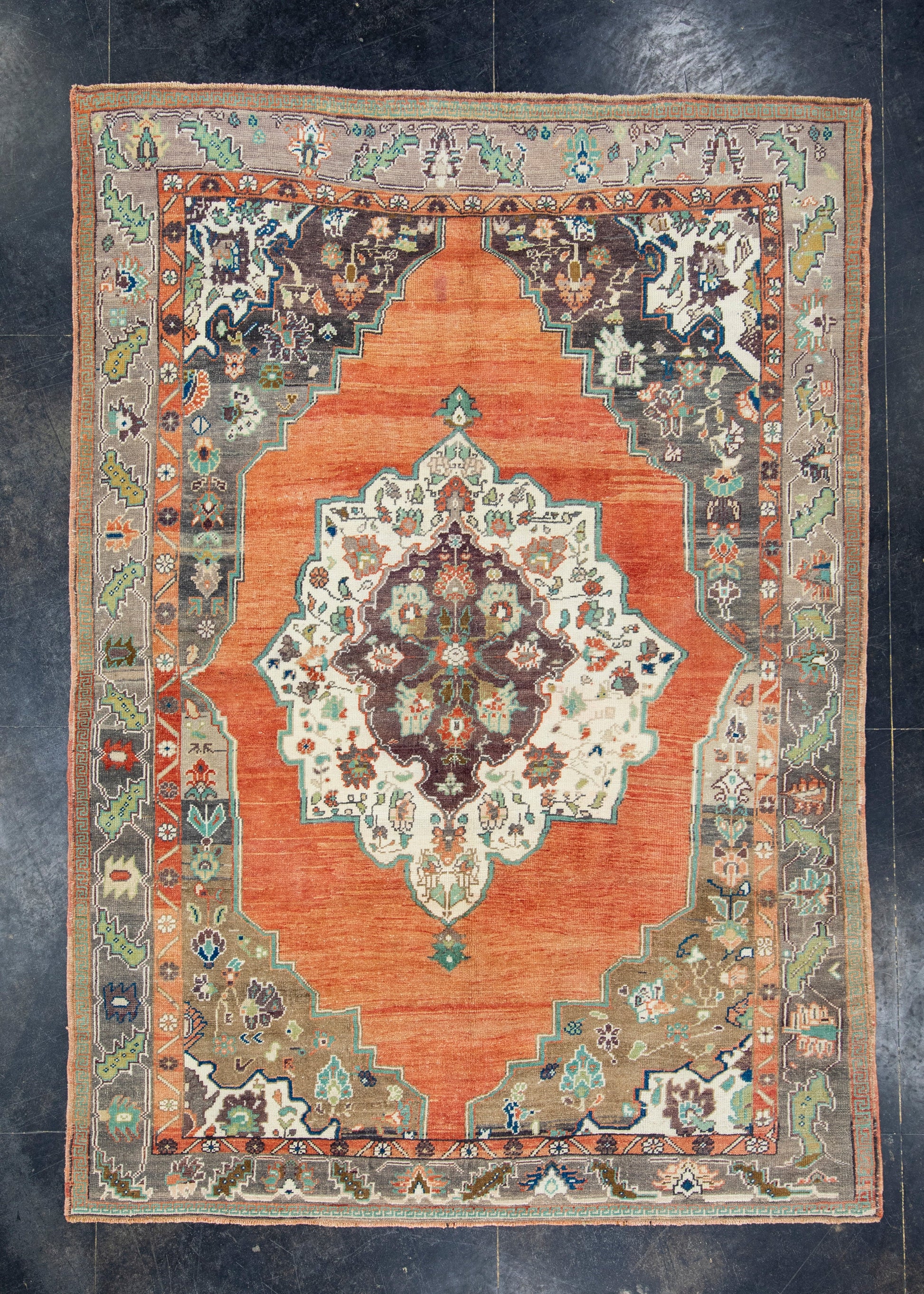 Turkish Vintage Rug 6'1" x 8'7" #17960