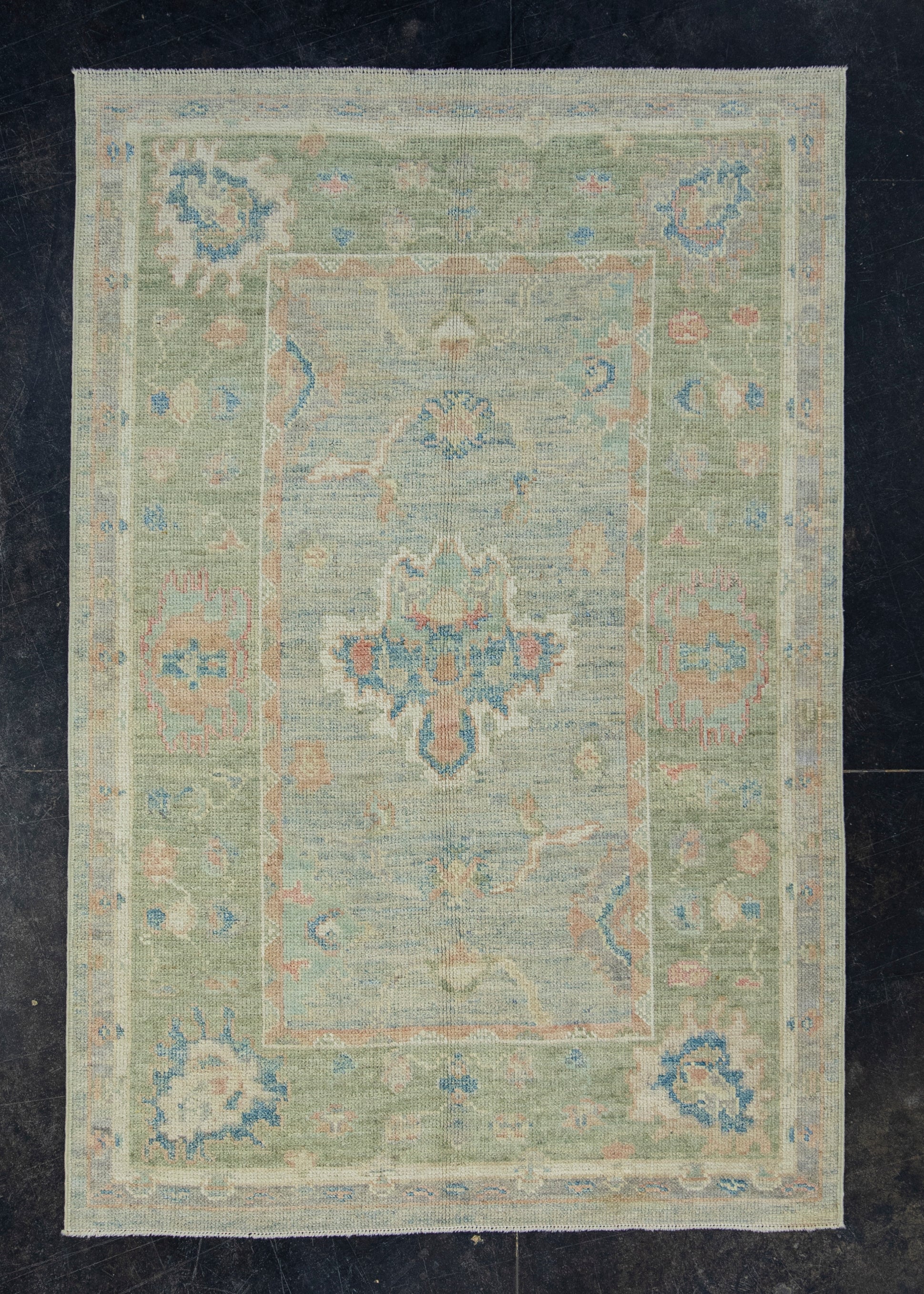 Turkish Oushak Rug 4' x 6' #17827
