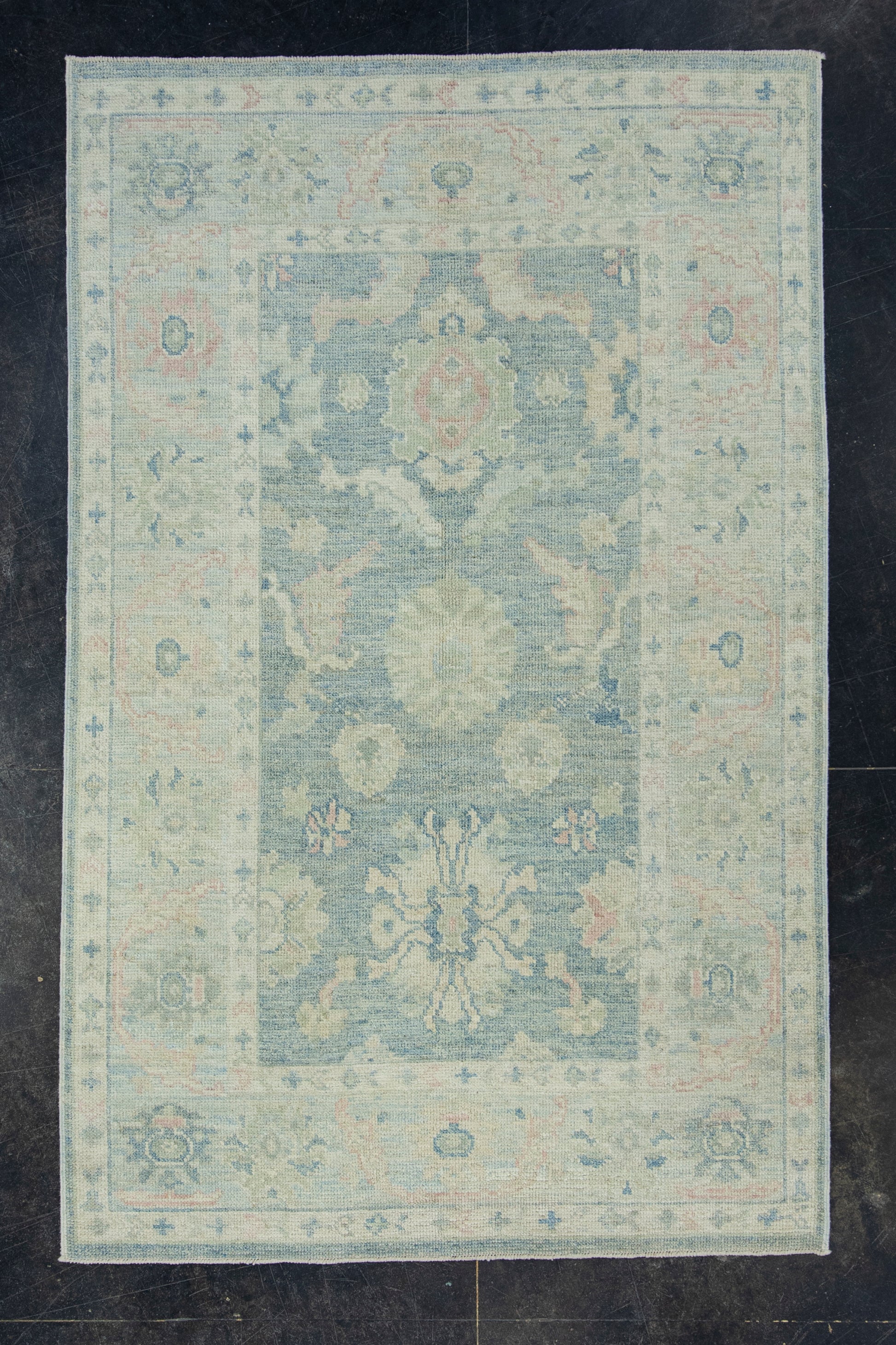 Turkish Oushak Rug 4'3" x 6'8" #17010