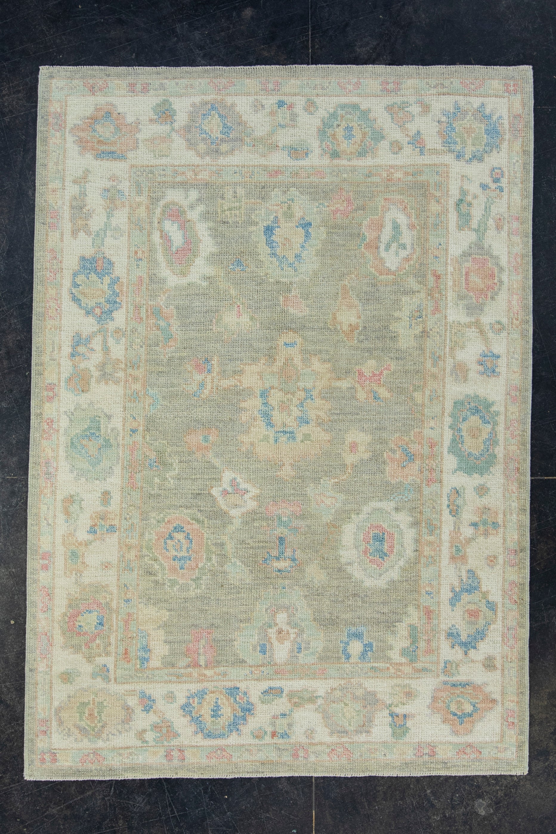 Turkish Oushak Rug 4' x 5'8" #17816