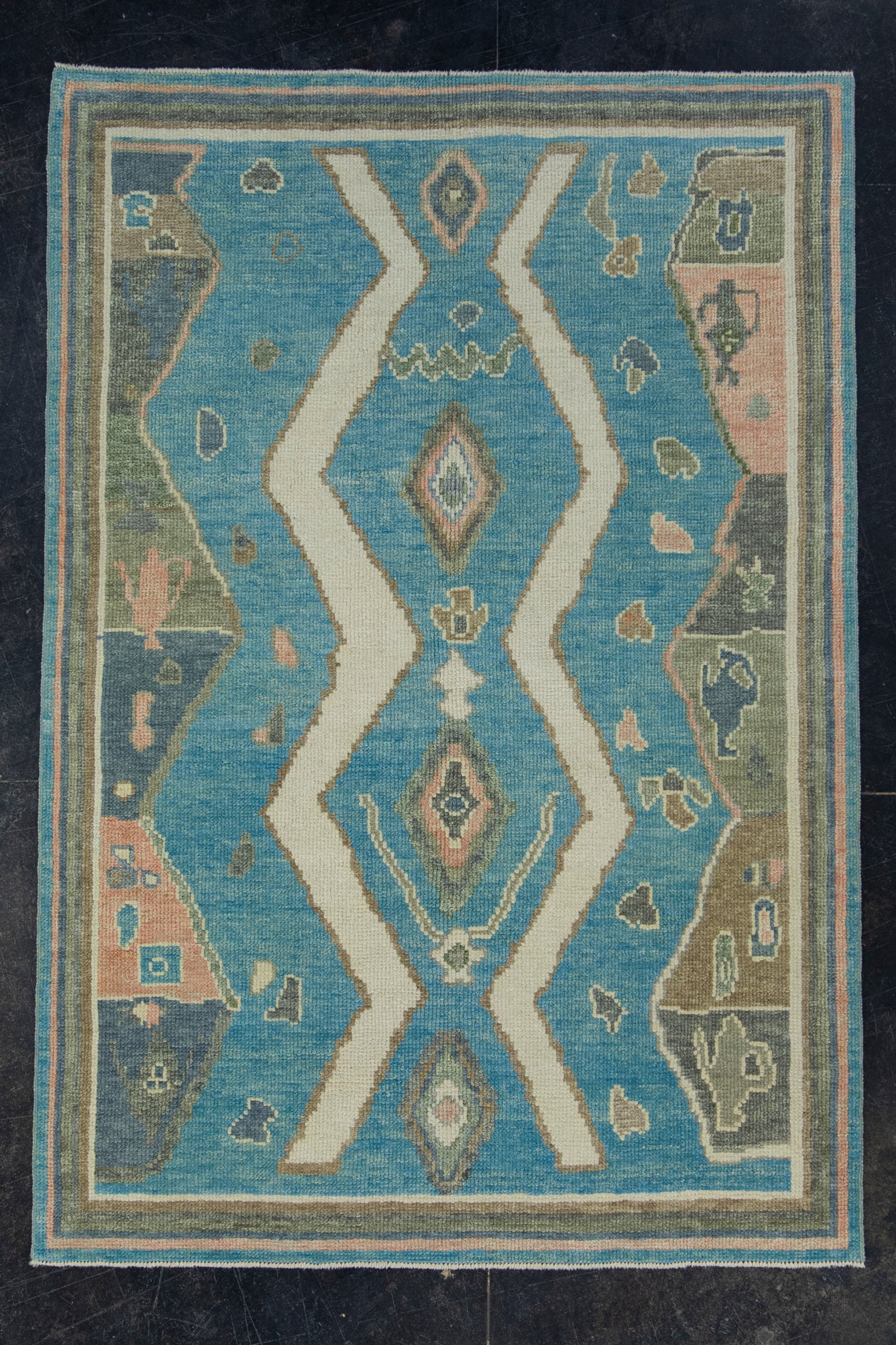 Turkish Oushak Rug 4' x 5'9" #17153
