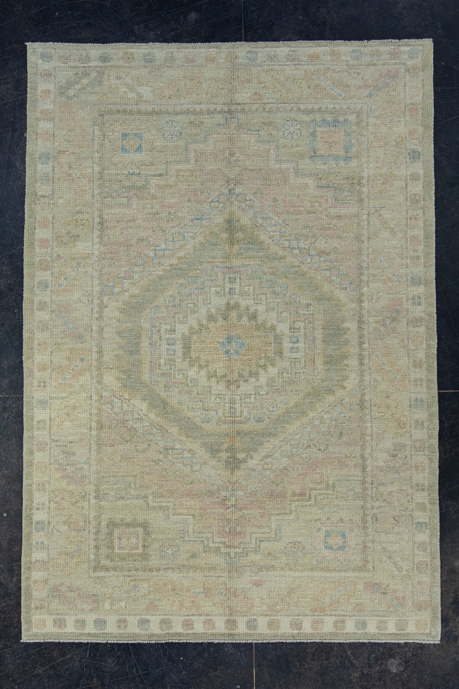 Turkish Oushak Rug 4' x 5'10" #17542
