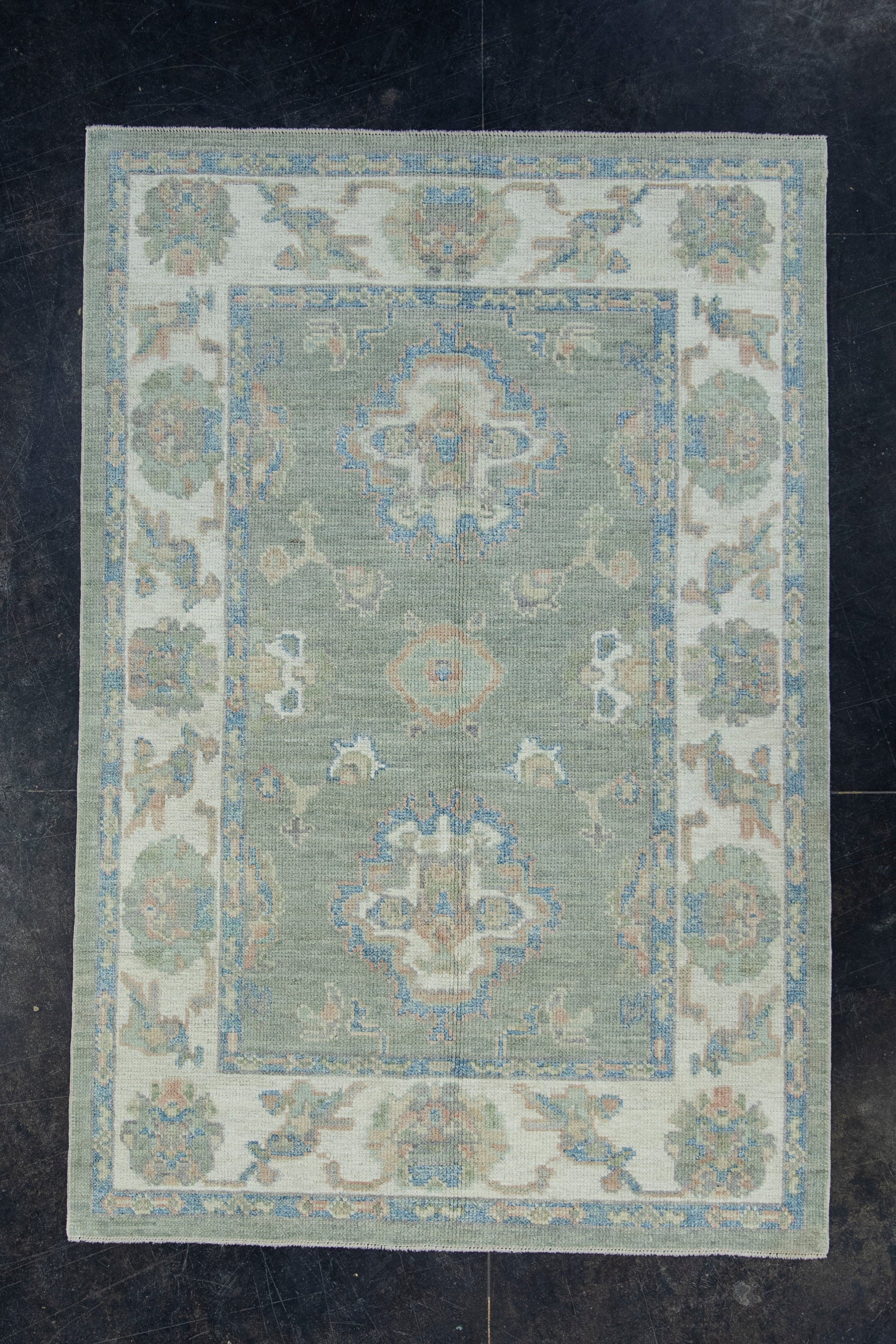 Turkish Oushak Rug 4' x 5'11" #17843