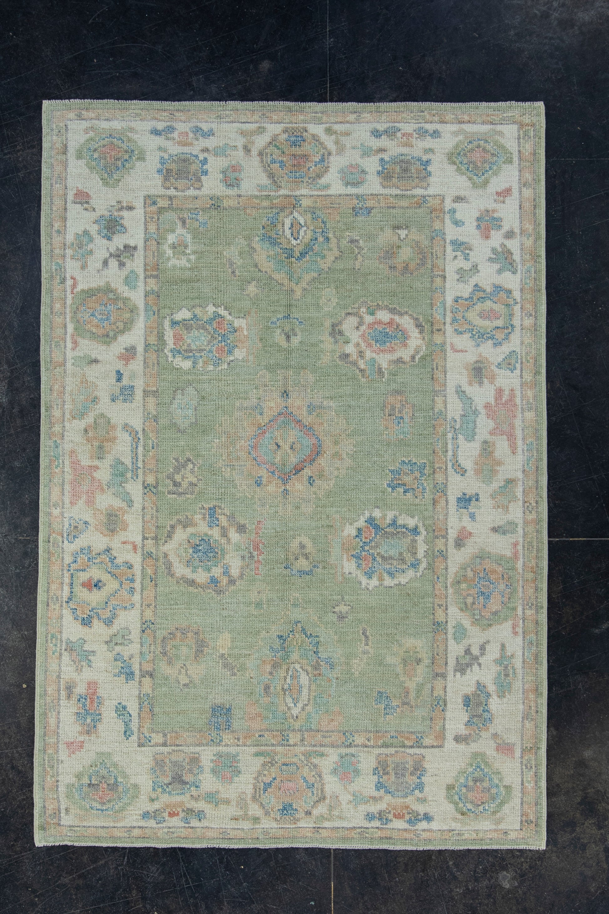 Turkish Oushak Rug 4' x 5'10" #17892