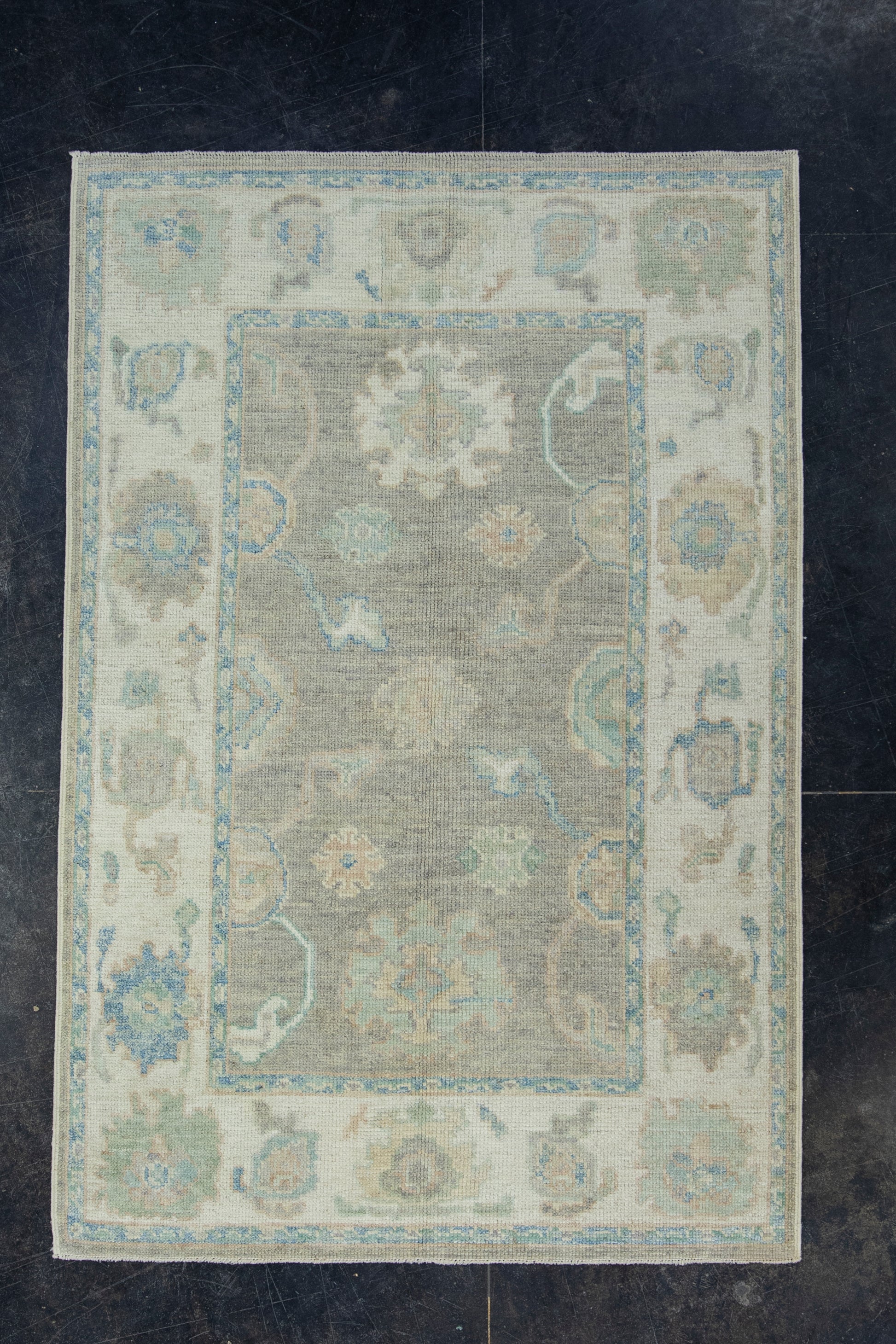 Turkish Oushak Rug 4' x 5'11" #17896