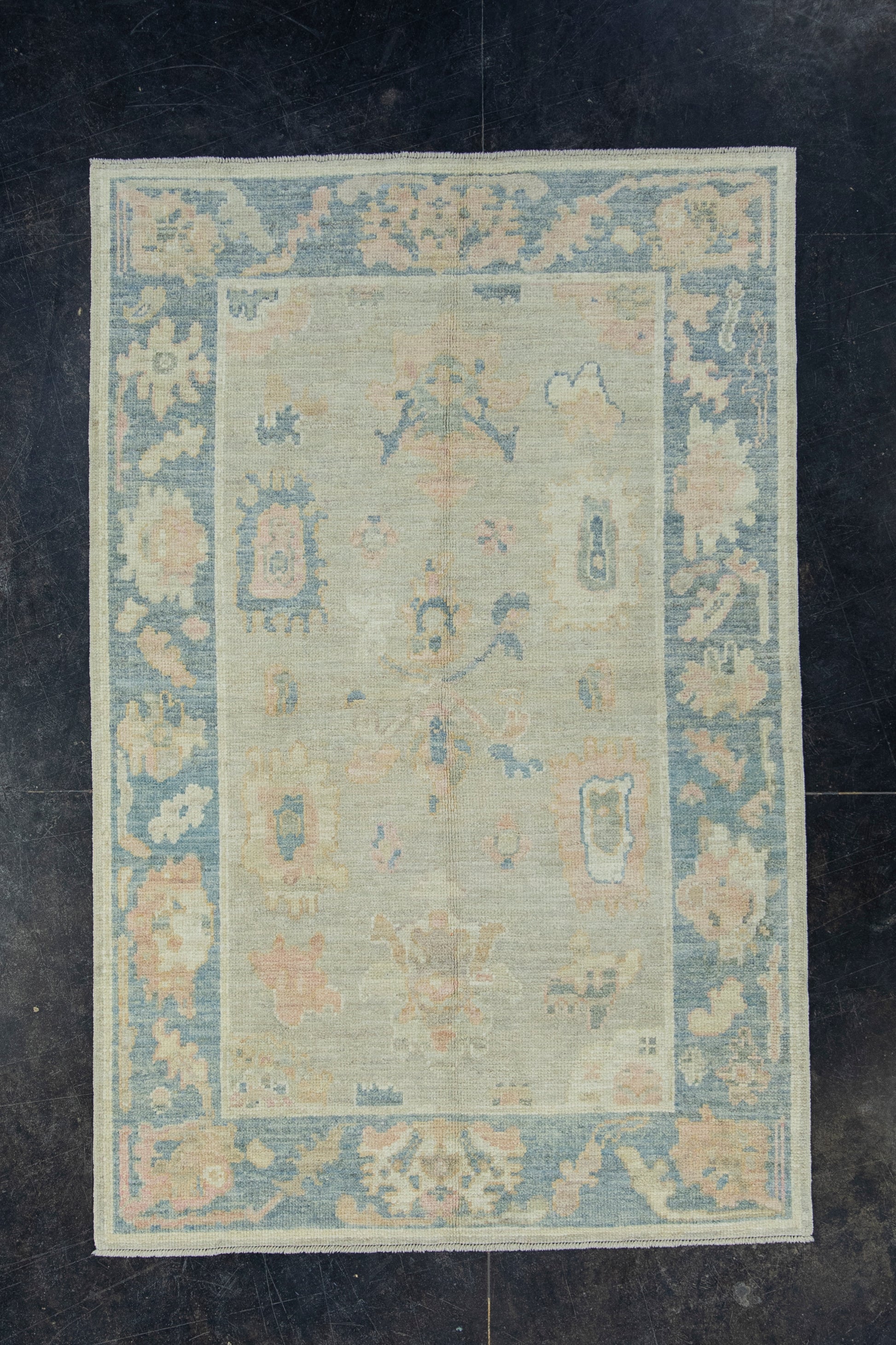 Turkish Oushak Rug 3'9" x 5'9" #17217