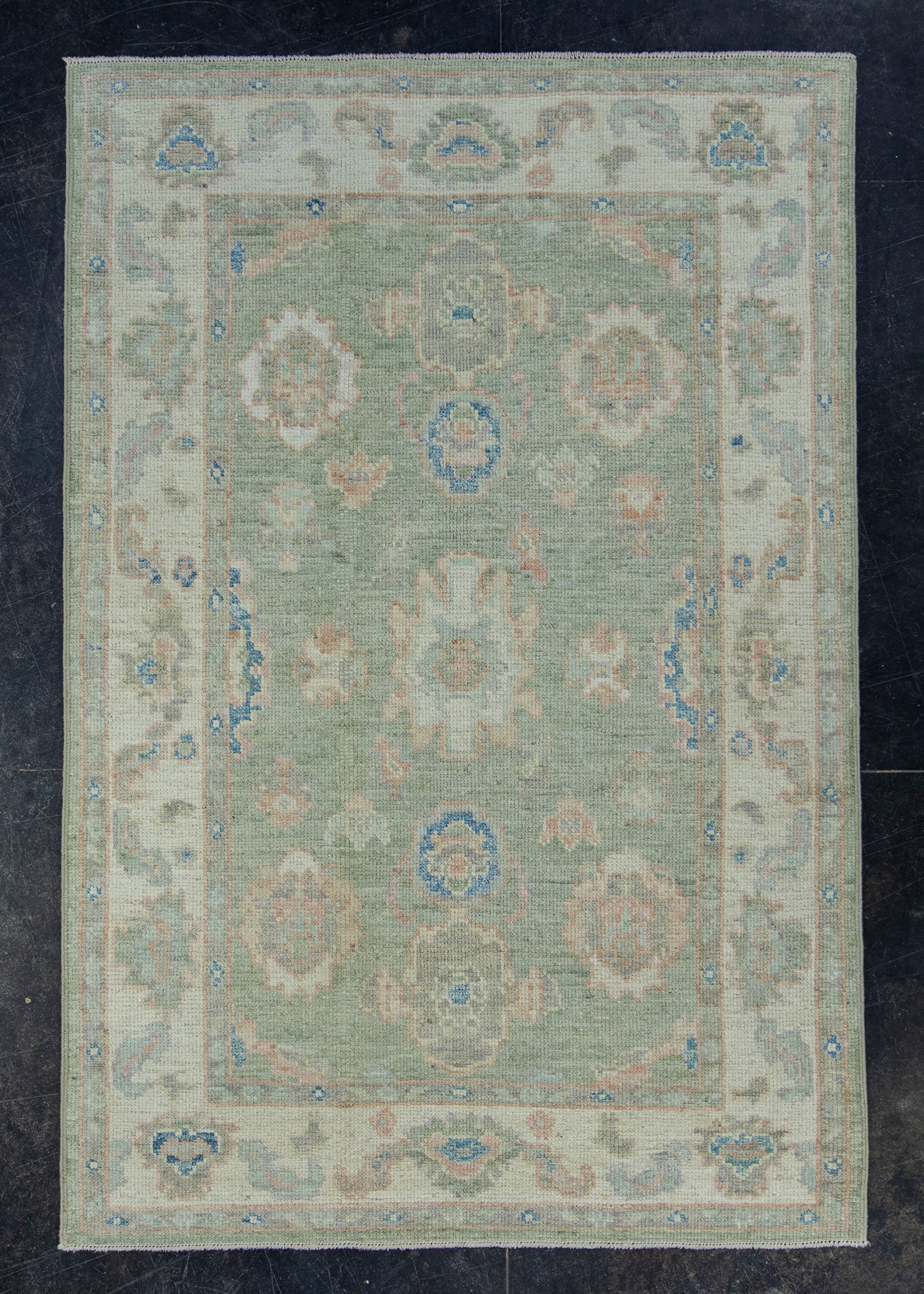 Turkish Oushak Rug 4' x 6' #17928