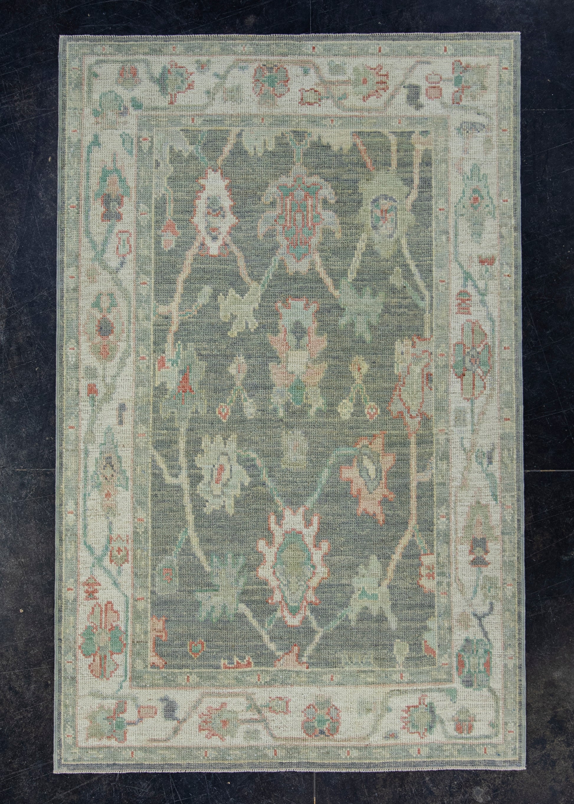 Turkish Oushak Rug 3'10" x 6' #17721