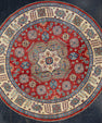 Oriental Hand Knotted Round Rug 7'10" x 7'11" #17998