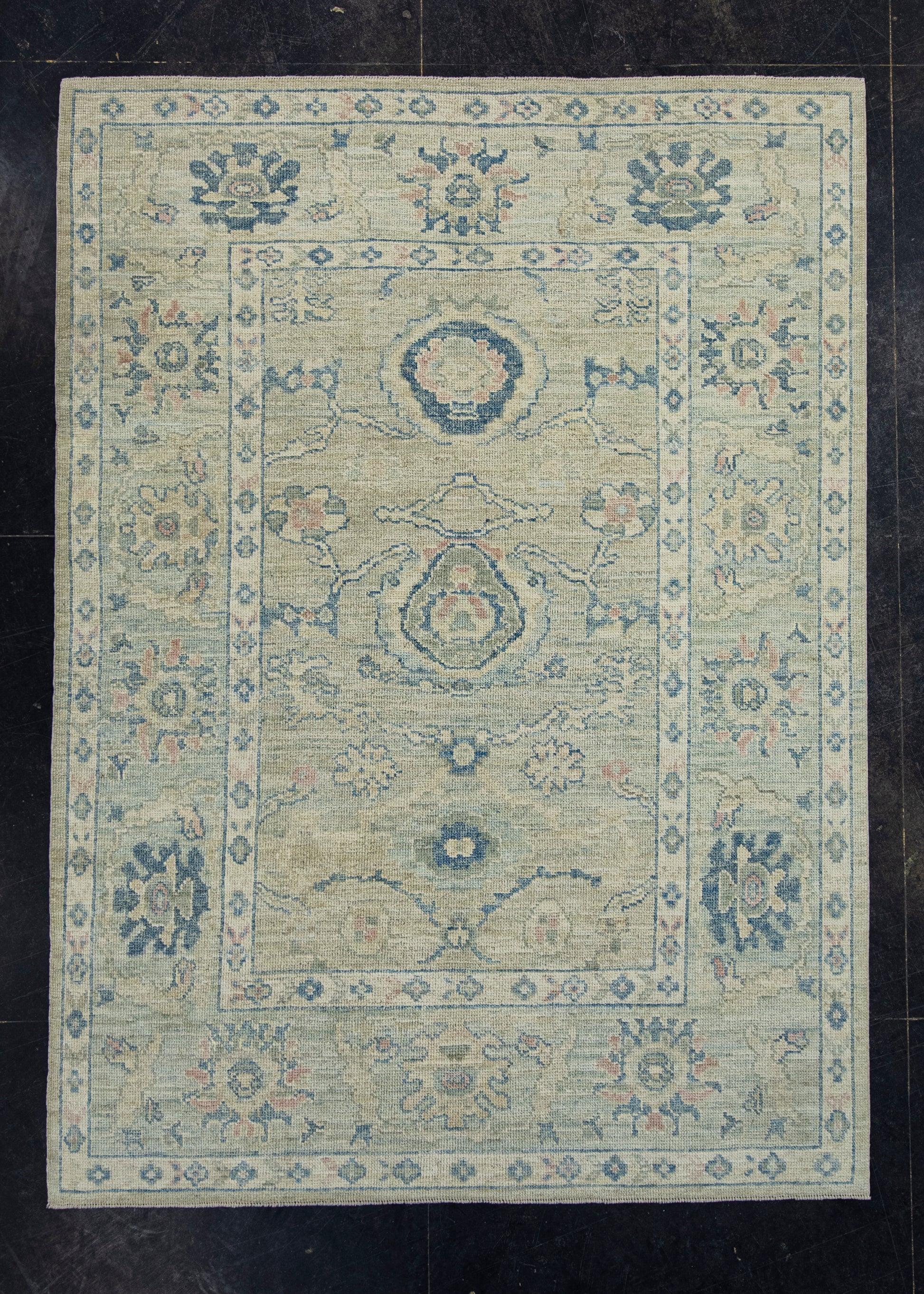 Turkish Oushak Rug 5'1" x 7' #17833