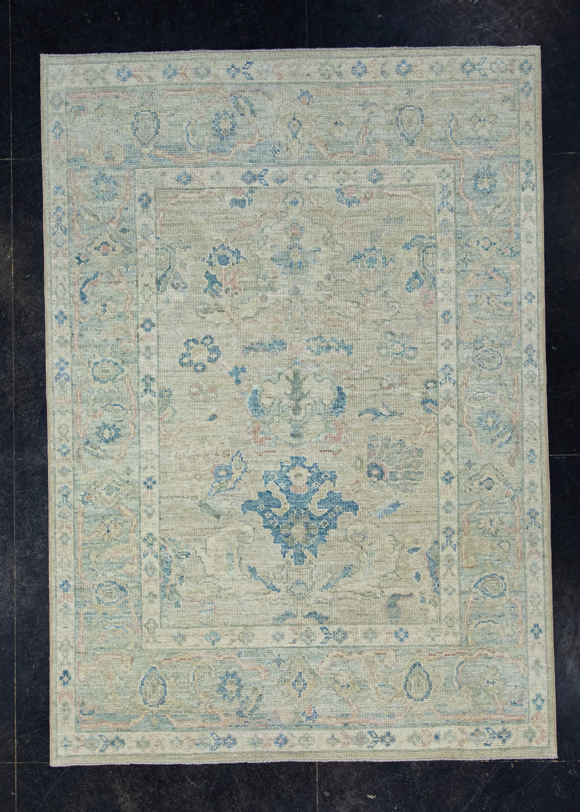 Turkish Oushak Rug 5' x 7' #17895