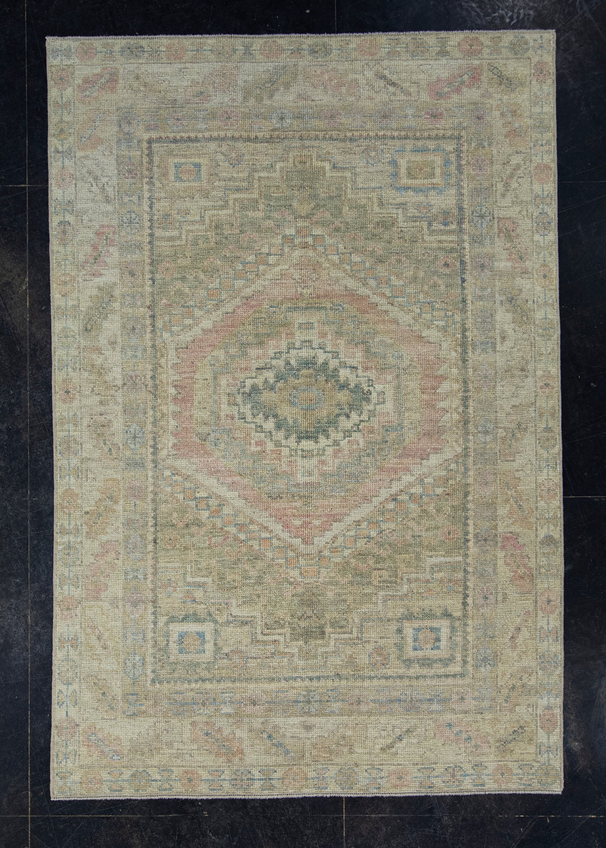 Turkish Oushak Rug 4'10" x 7'3" #17298