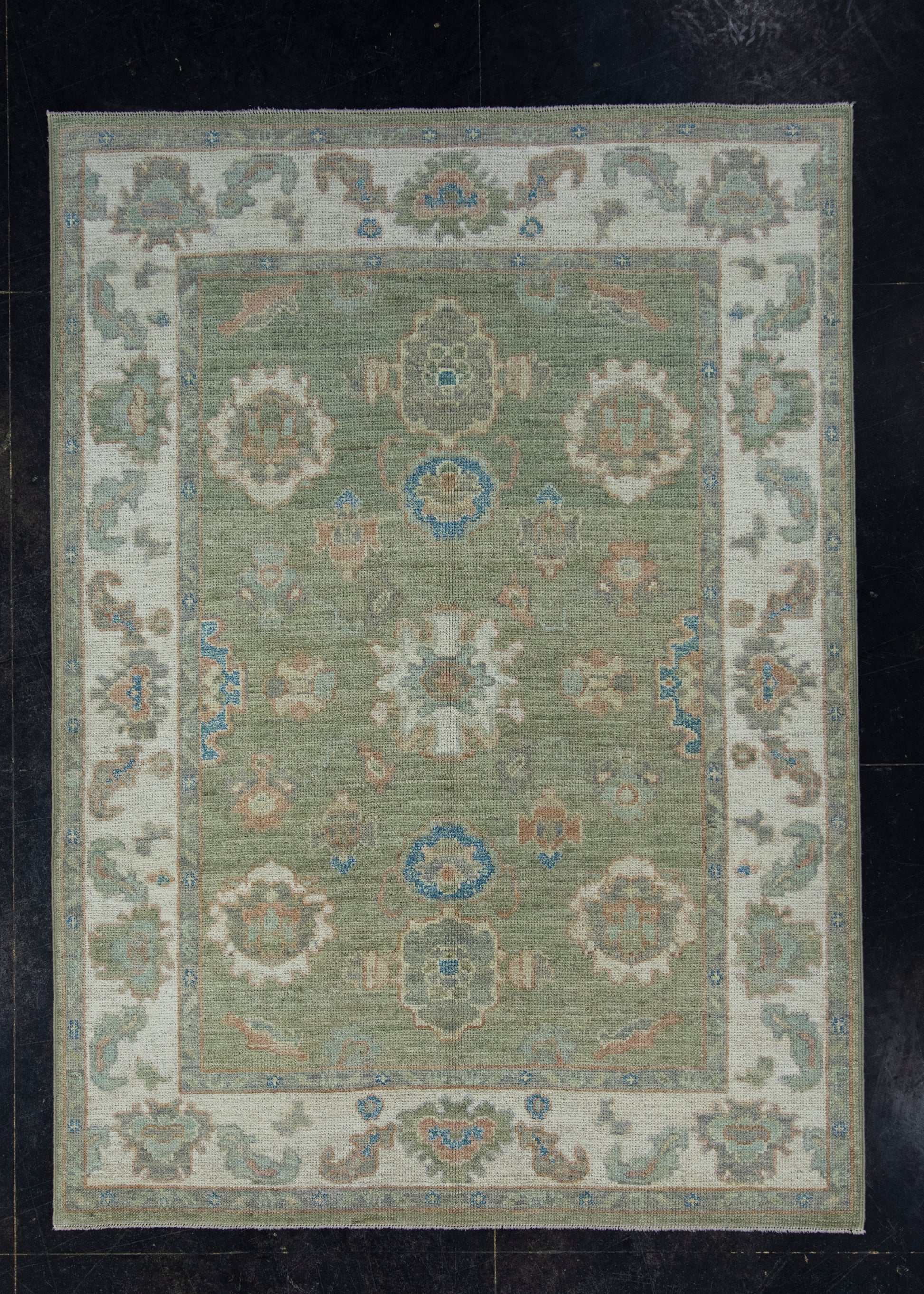 Turkish Oushak Rug 5' x 7' #17957