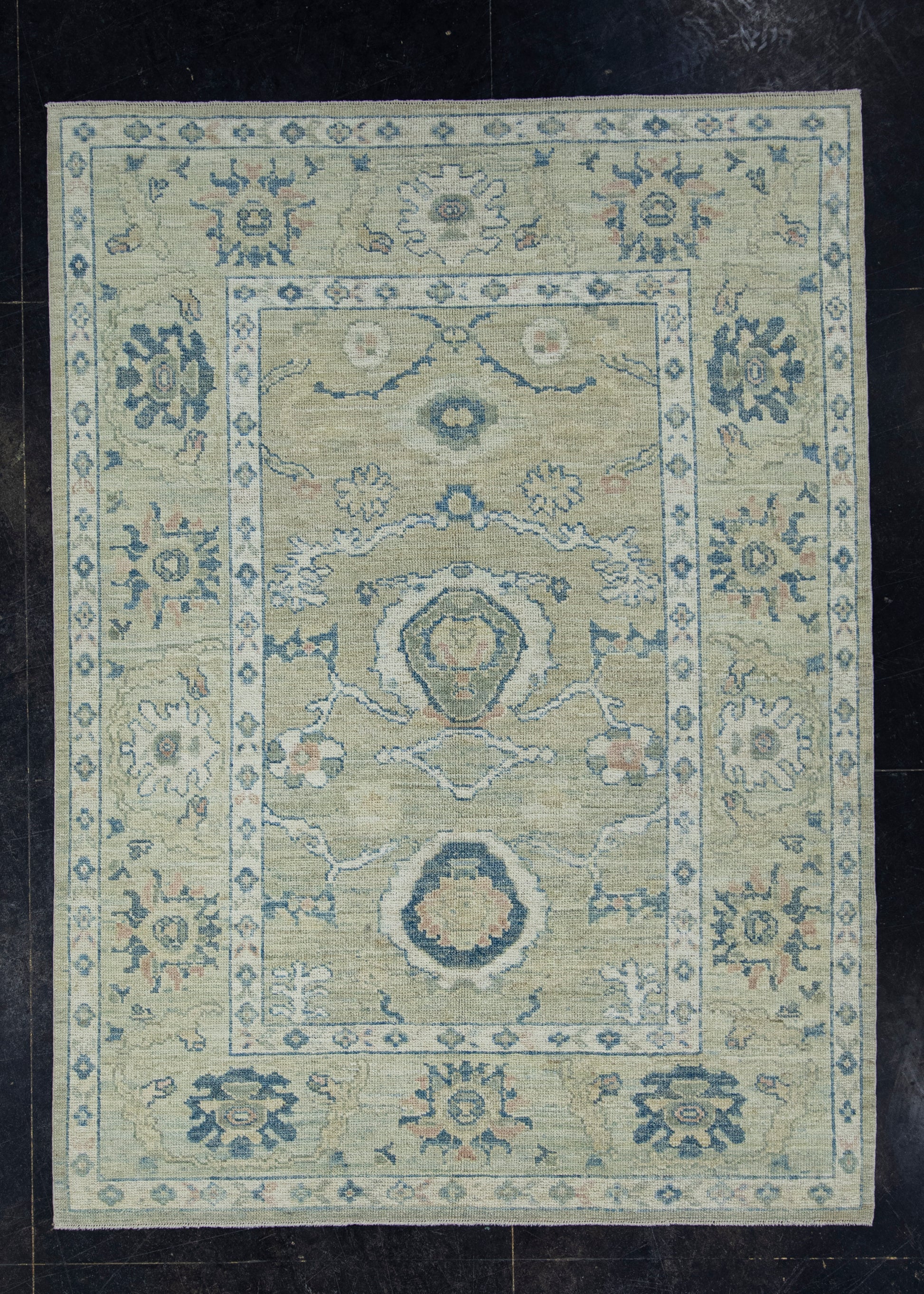 Turkish Oushak Rug 5'1" x 7' #17869