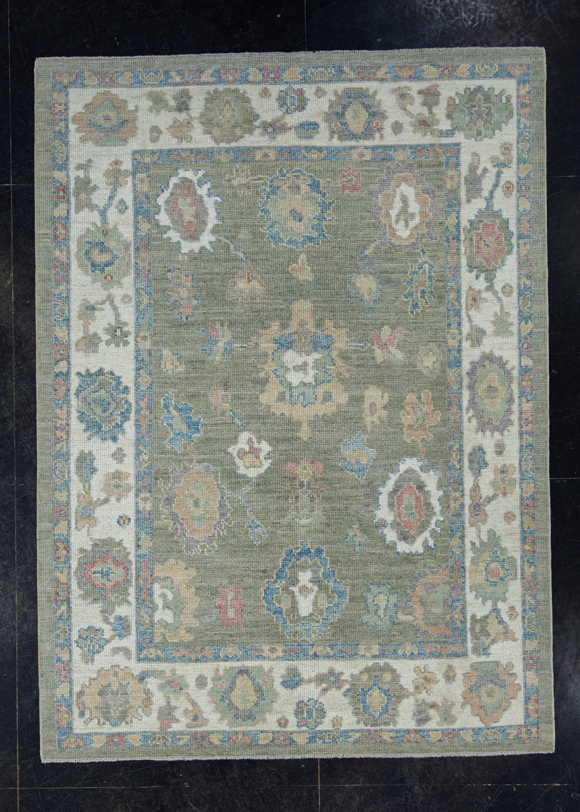 Turkish Oushak Rug 5'1" x 7' #17894
