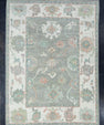 Turkish Oushak Rug 5'1" x 6'11" #17961
