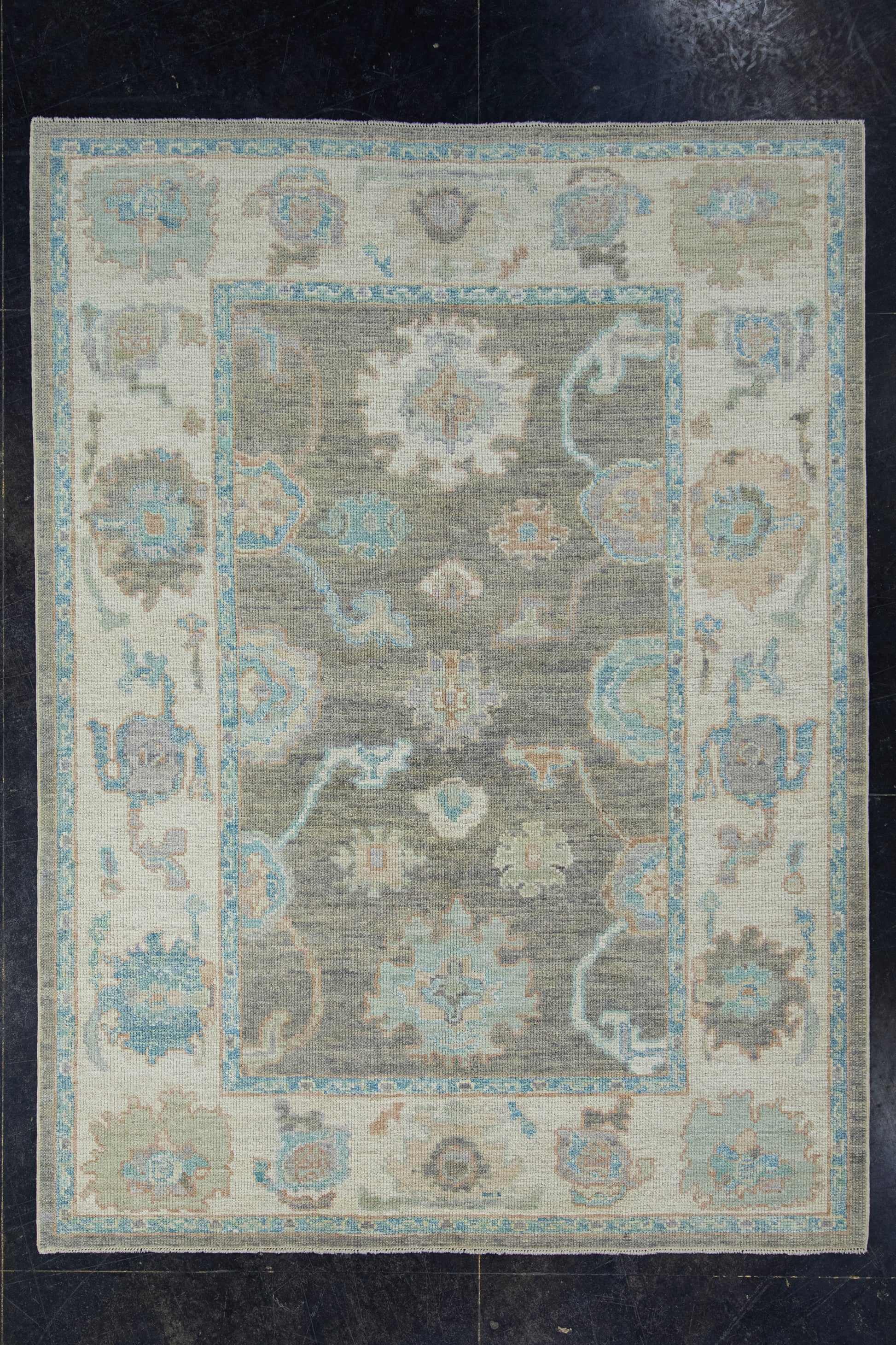 Turkish Oushak Rug 5'2" x 7' #17946