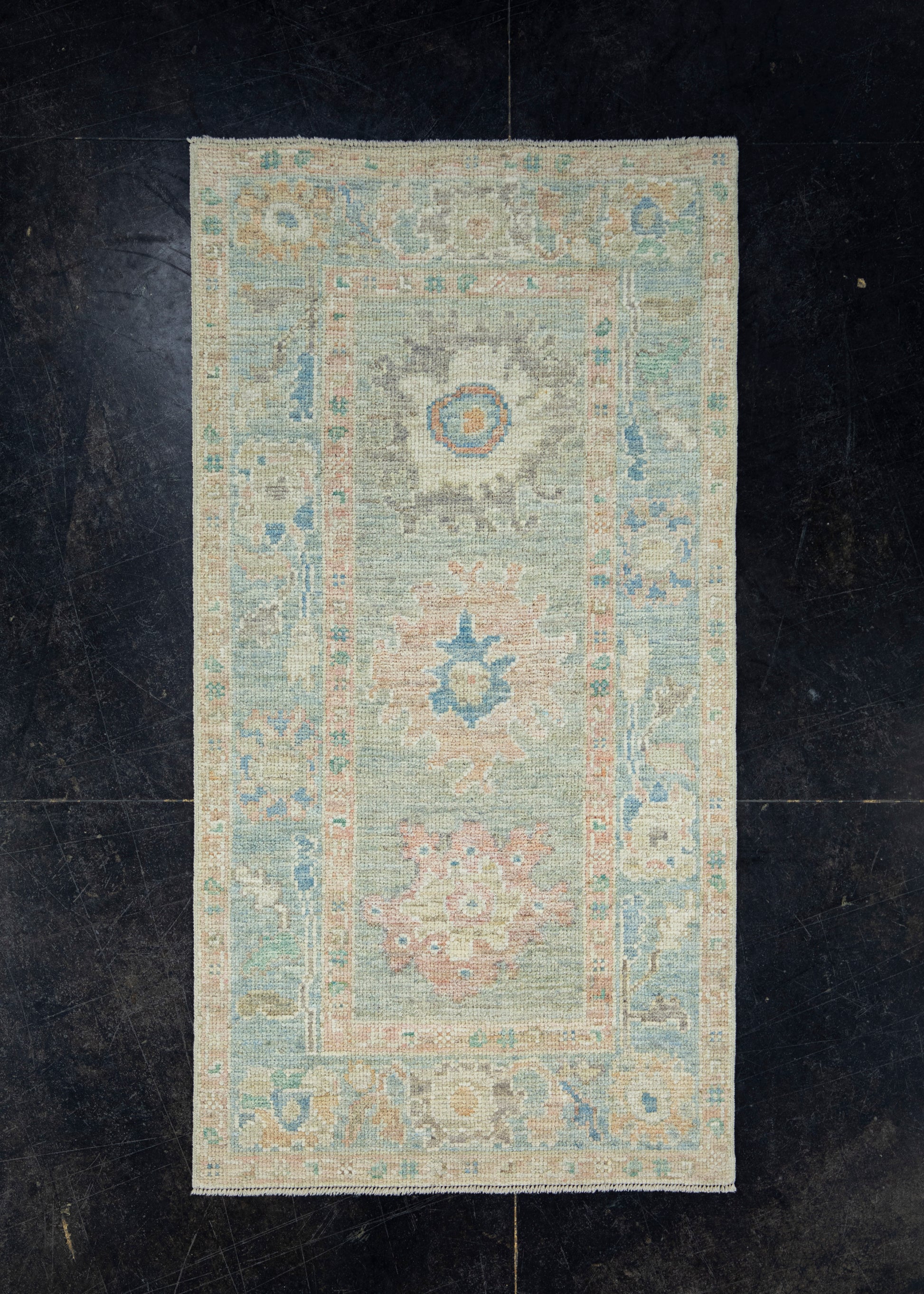 Turkish Oushak Rug 2'6" x 4'9" #17227