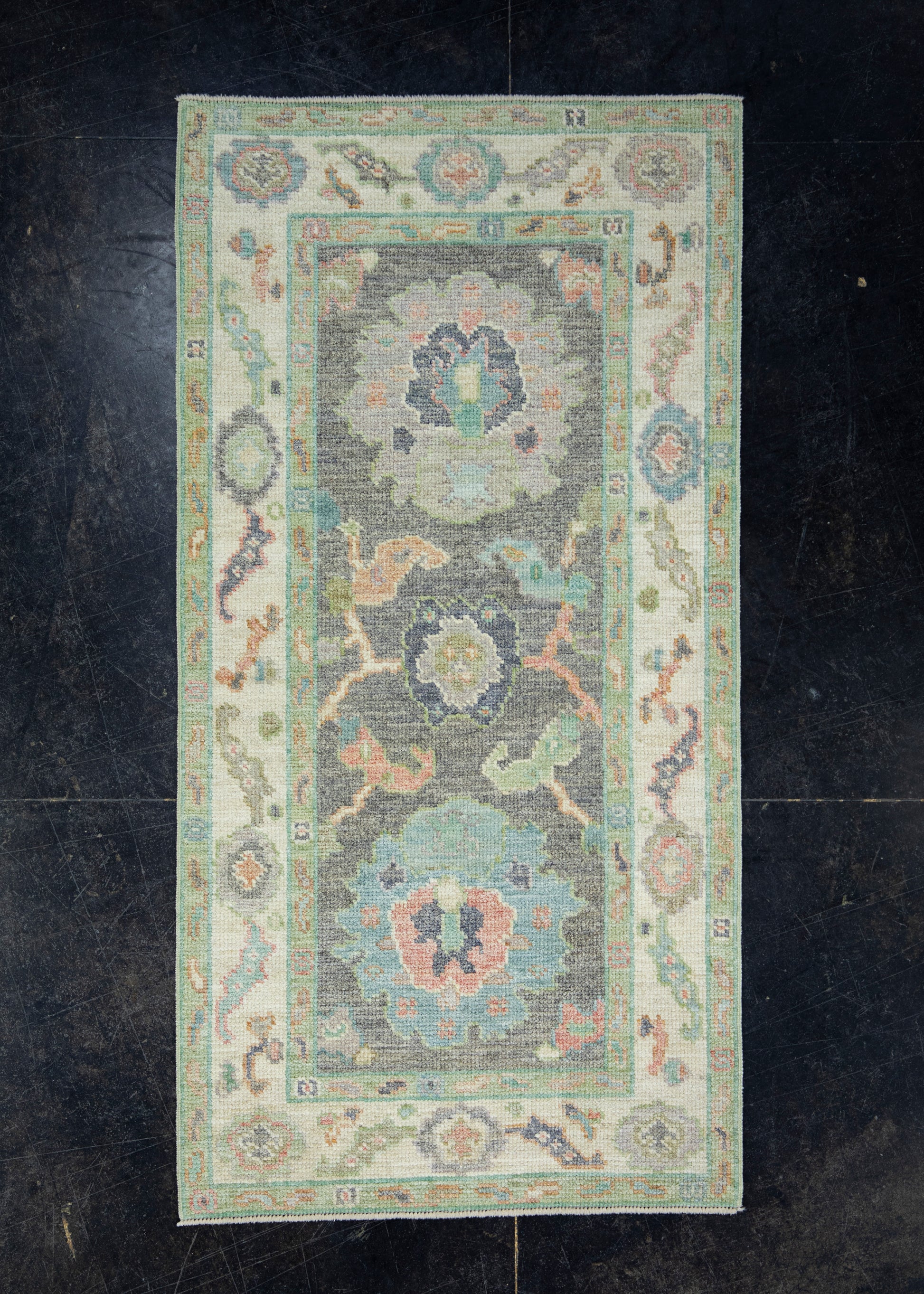 Turkish Oushak Rug 2'7" x 5' #17252
