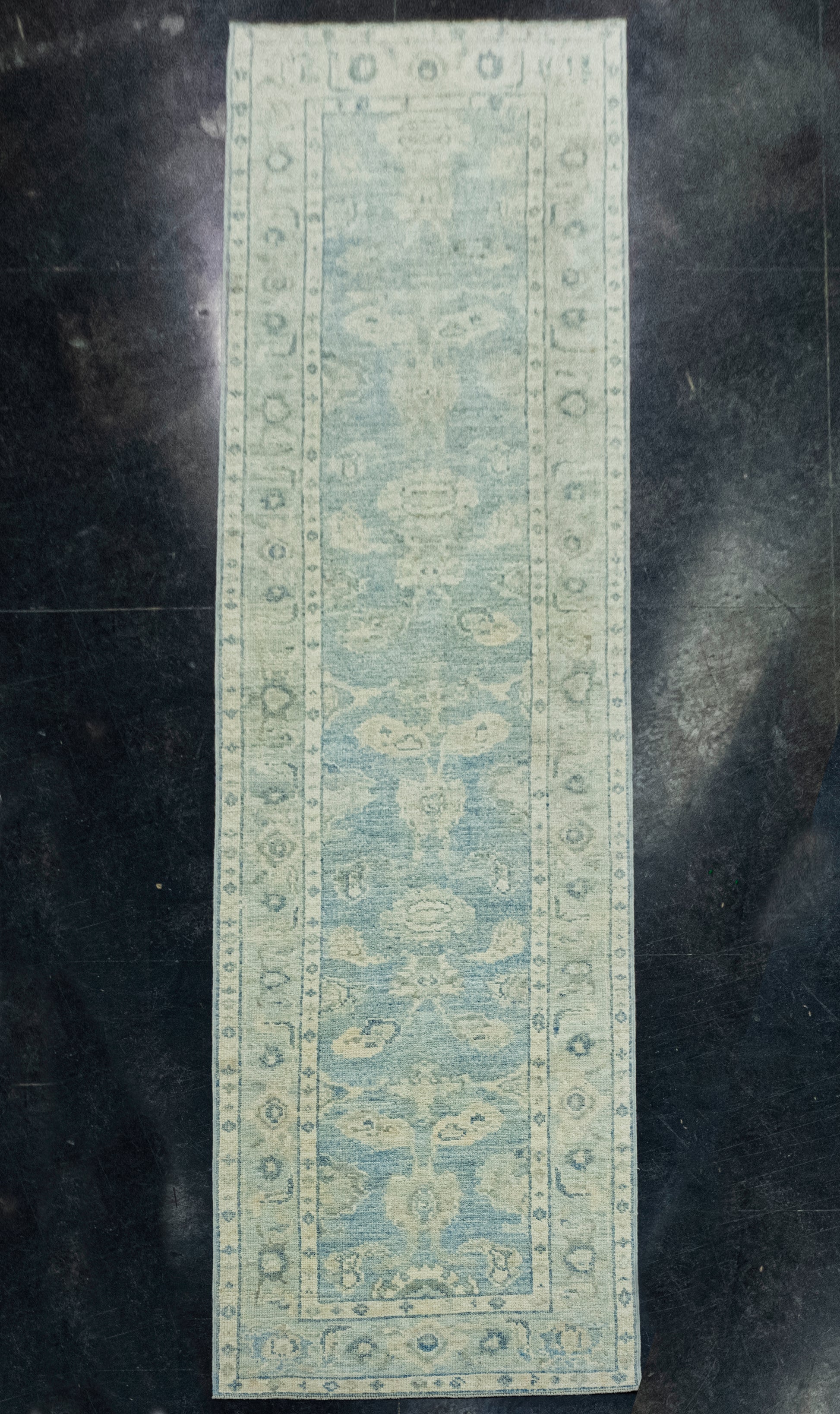 Turkish Oushak Runner Rug 2'10" x 11'10" #17808