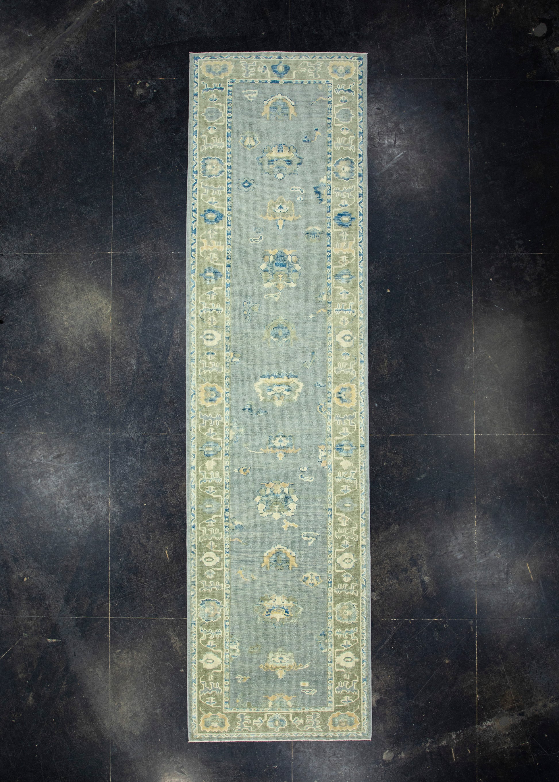 Turkish Oushak Runner Rug 3' x 11'5" #17060