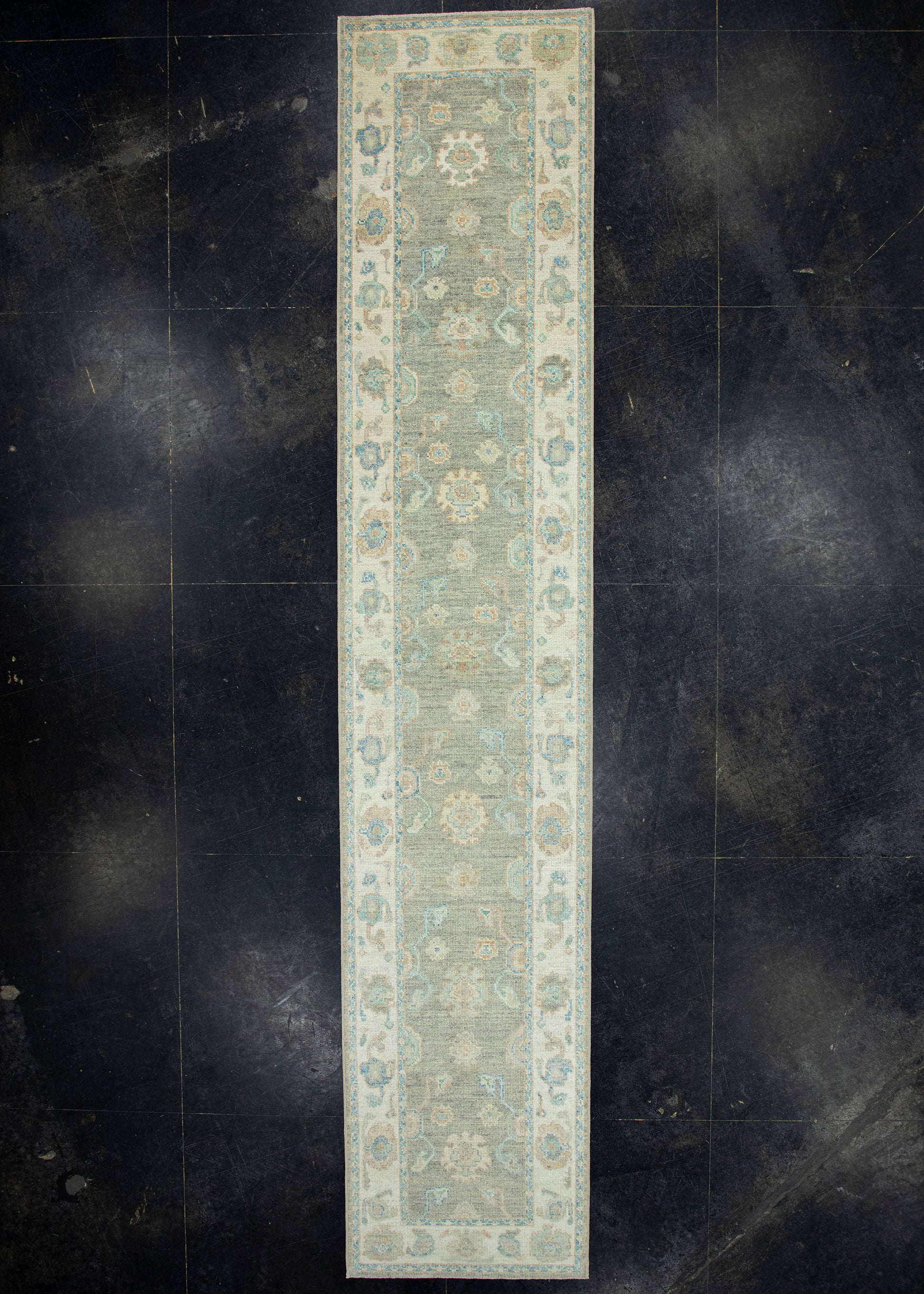 Turkish Oushak Runner Rug 2'10" x 14'1" #17919
