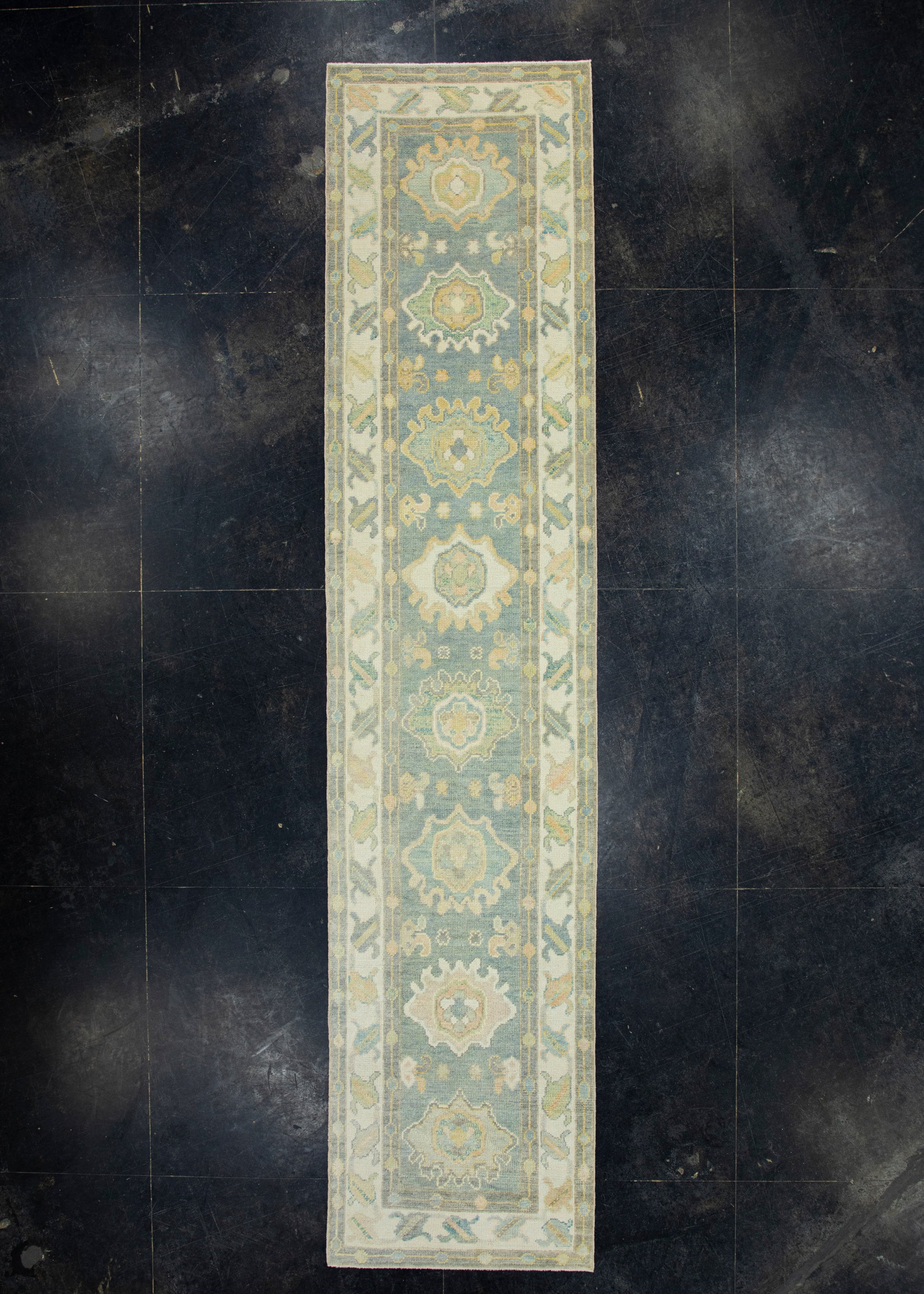 Turkish Oushak Runner Rug 2'8" x 12'2" #17214