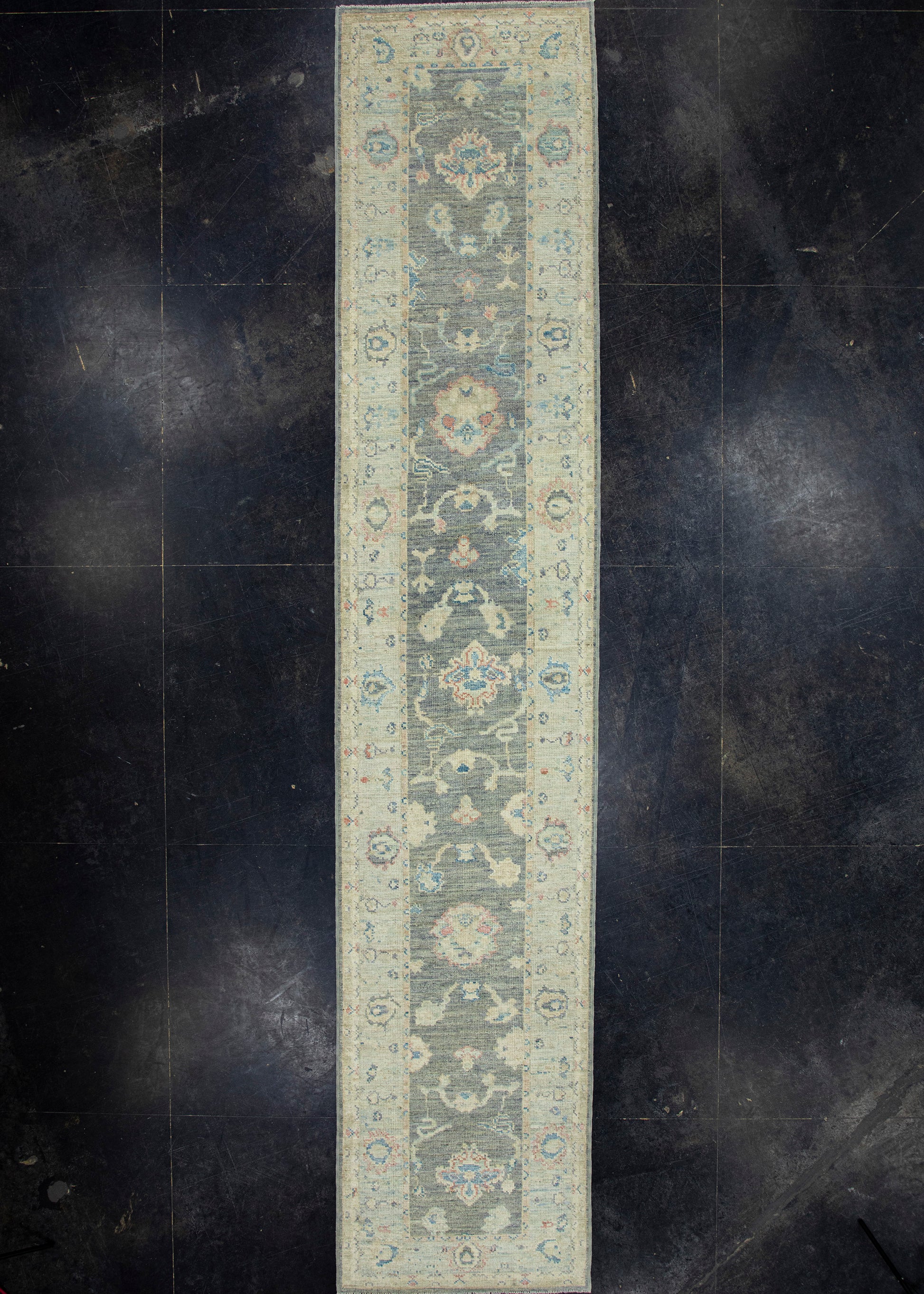 Turkish Oushak Runner Rug 2'10" x 14' #17830