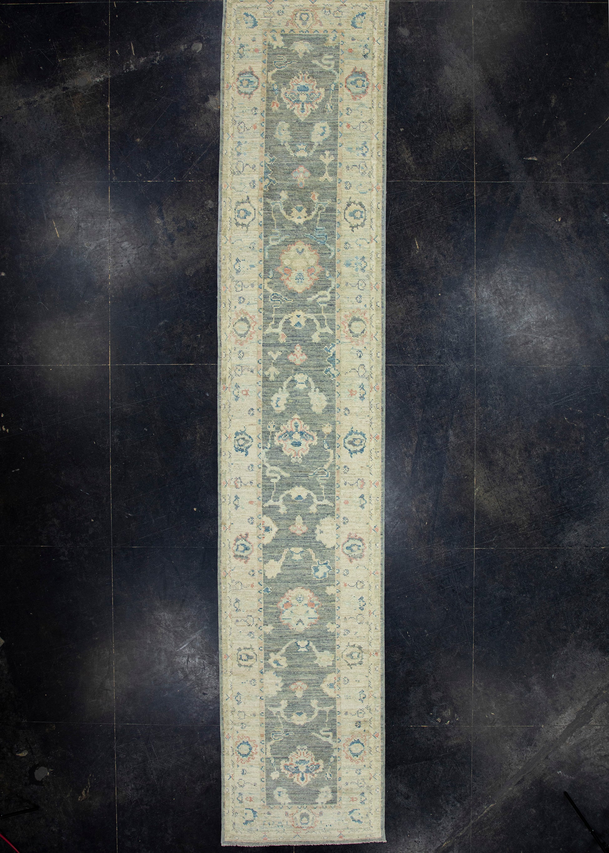 Turkish Oushak Runner Rug 2'9" x 14'2" #17875