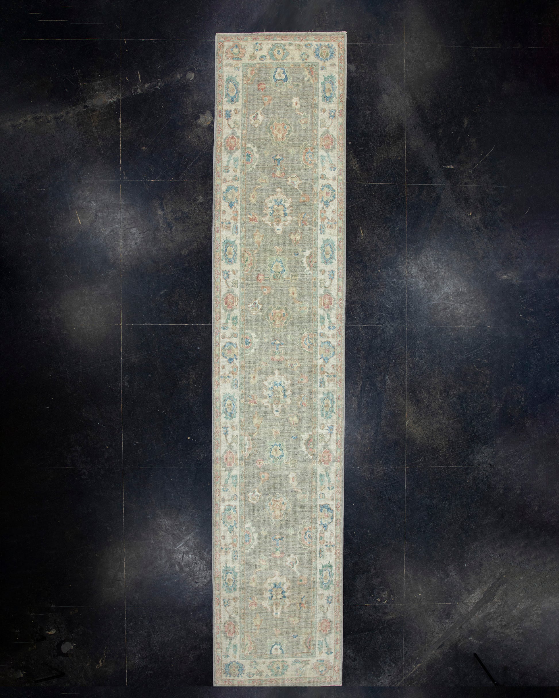 Turkish Oushak Runner Rug 2'9" x 14' #17918