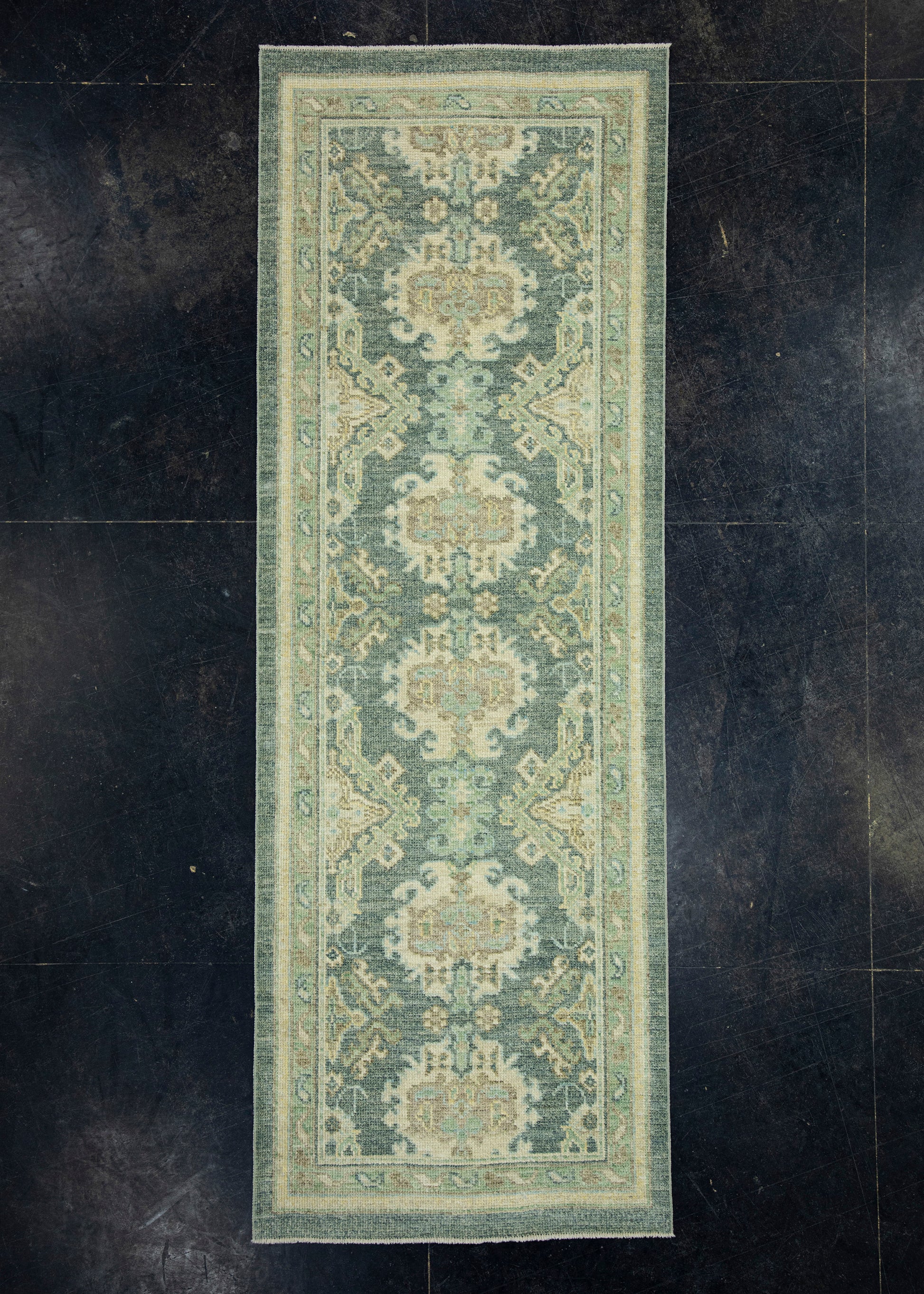 Turkish Oushak Runner Rug 2'10" x 8' #17528