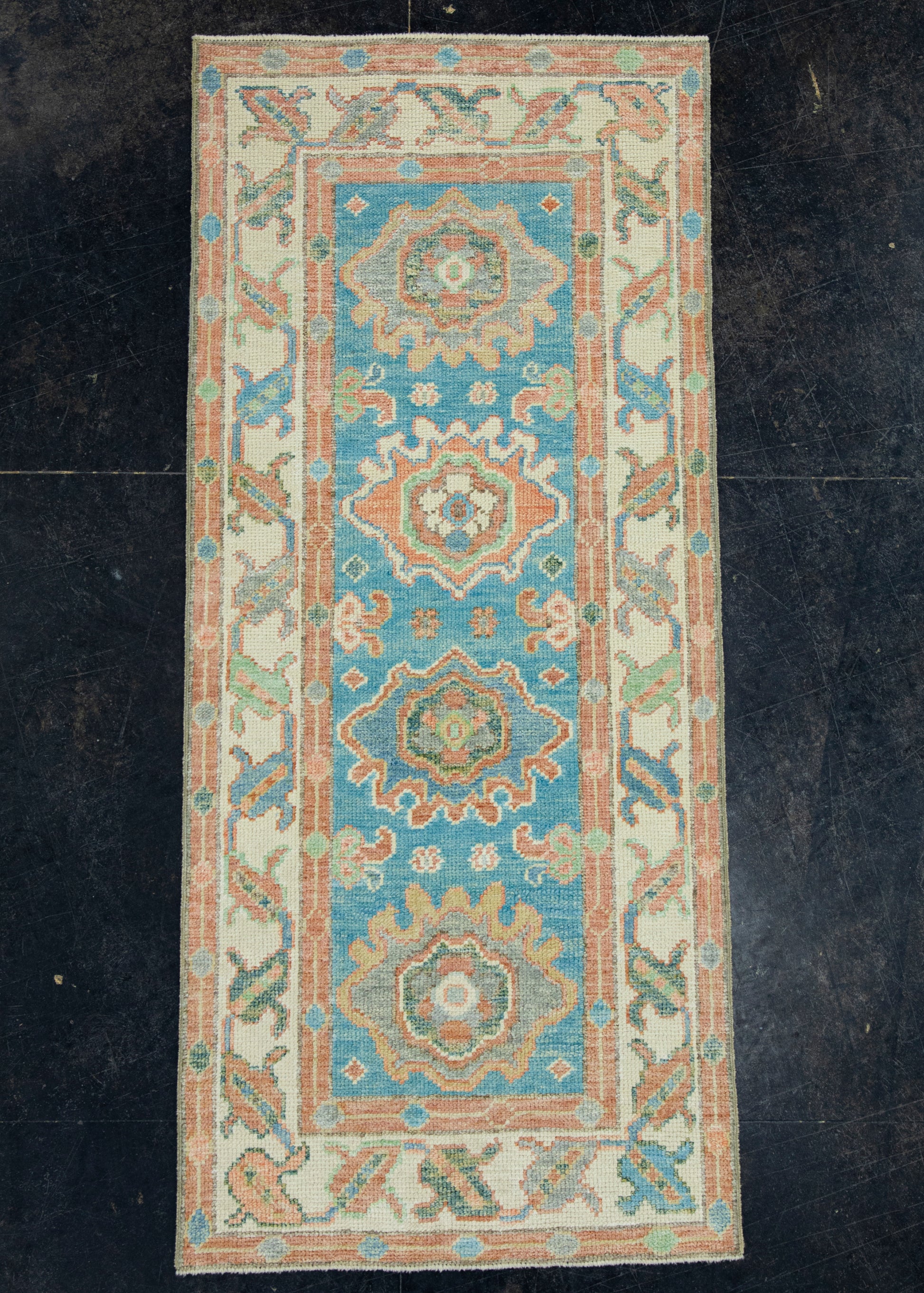 Turkish Oushak Rug 2'7" x 5'10" #17660