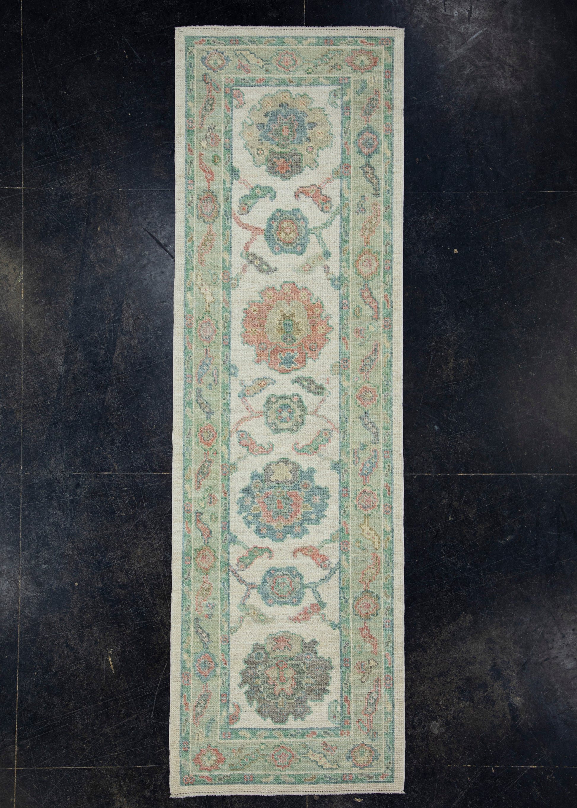 Turkish Oushak Runner Rug 2'5" x 8' #17401