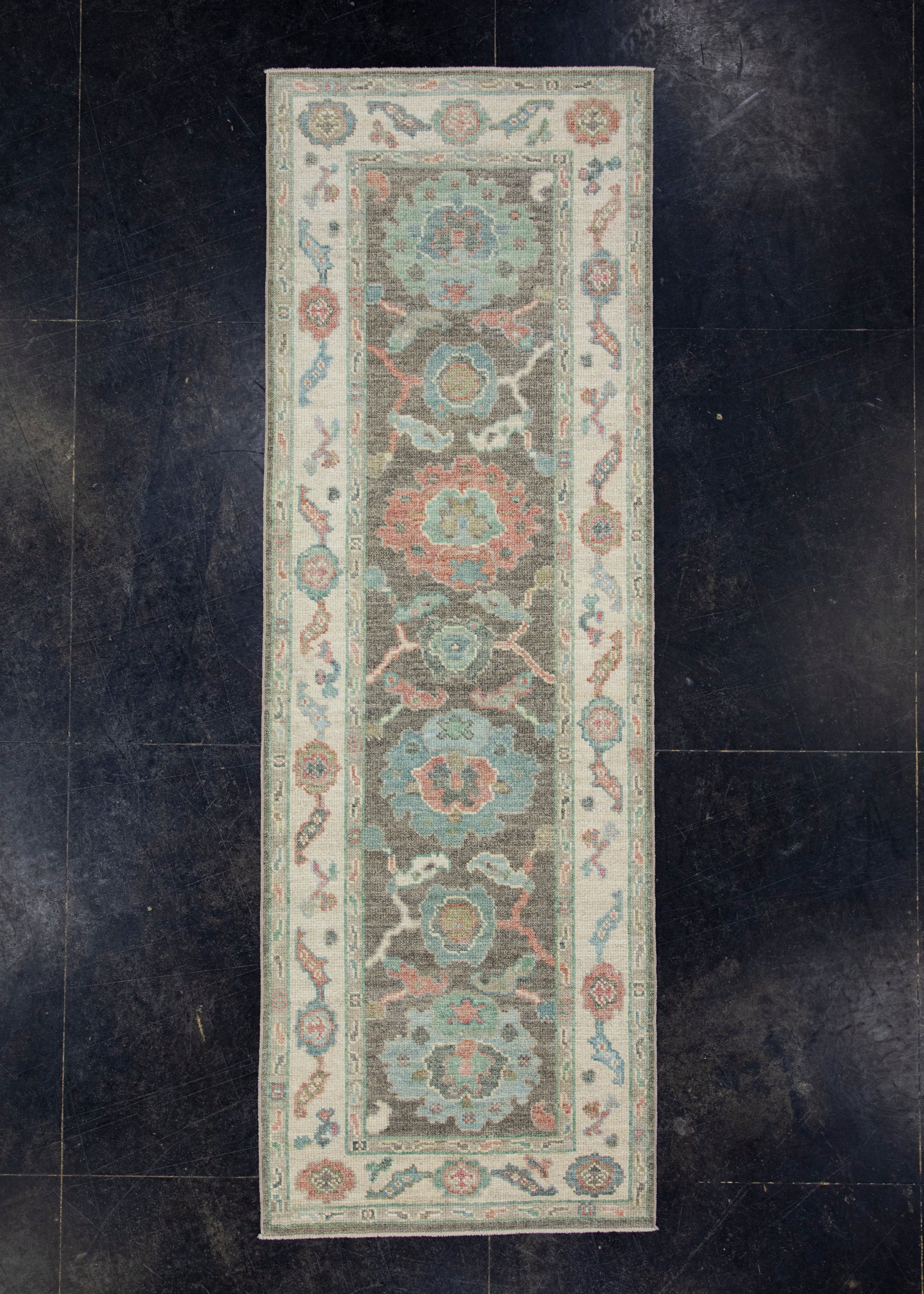 Turkish Oushak Runner Rug 2'9" x 8'2" #17501