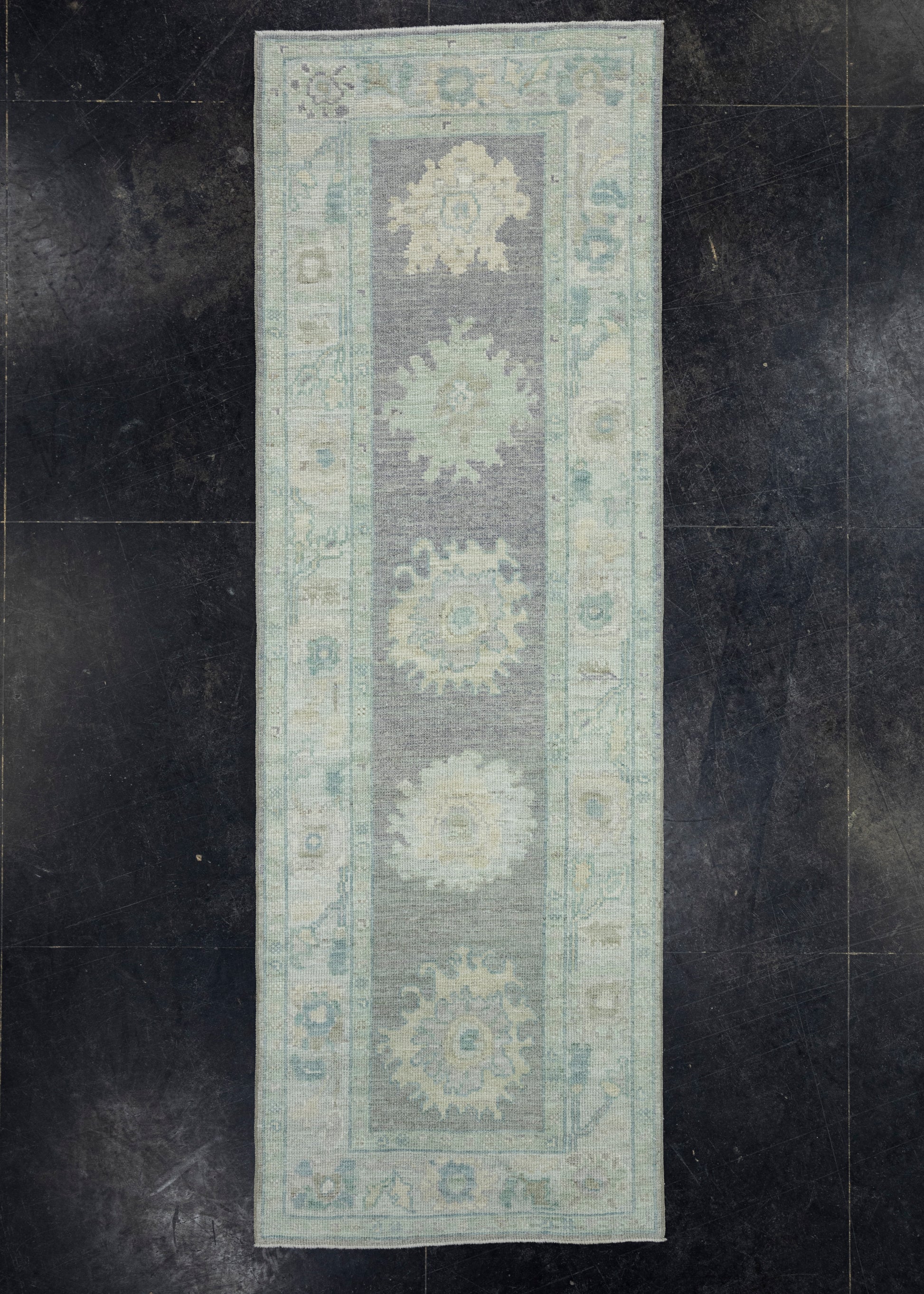 Turkish Oushak Runner Rug 2'11" x 8'7" #17458